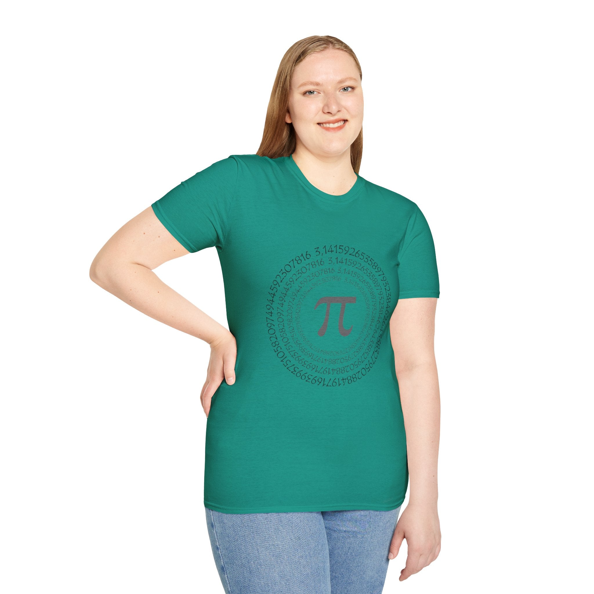 Pi Day Themed Unisex Softstyle T-Shirt