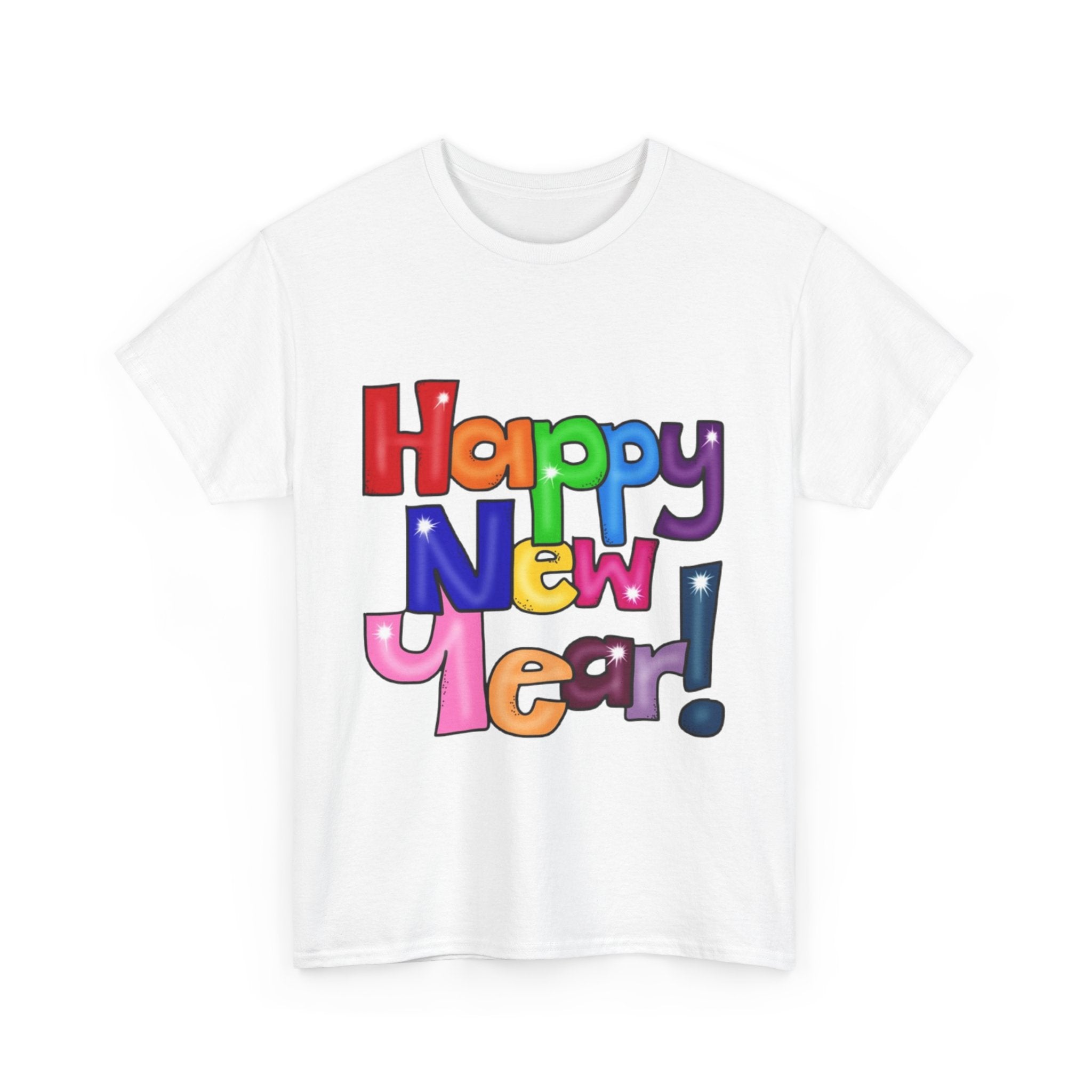 2026 Happy New Year DOUBLE SIDED Unisex Heavy Cotton T-Shirt