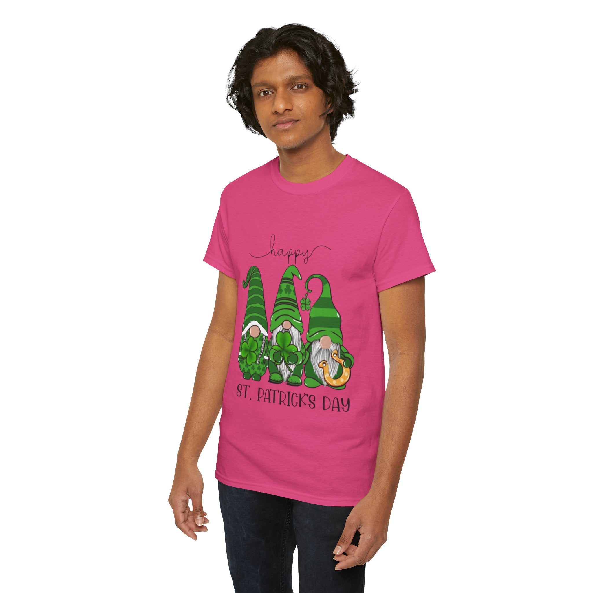Happy St. Patrick’s Day Gnome Unisex Heavy Cotton T-Shirt