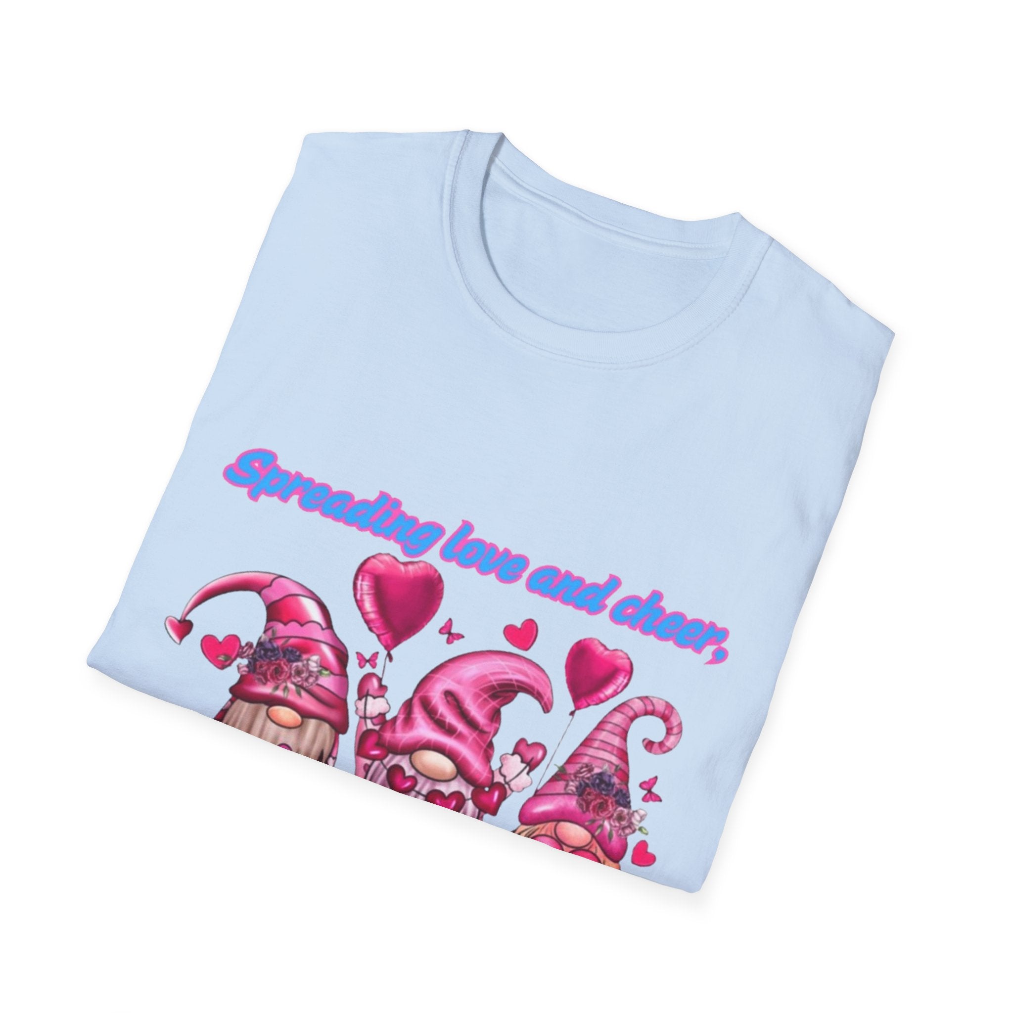 Spreading Love And Cheer One Gnome At A Time Unisex Softstyle T-Shirt