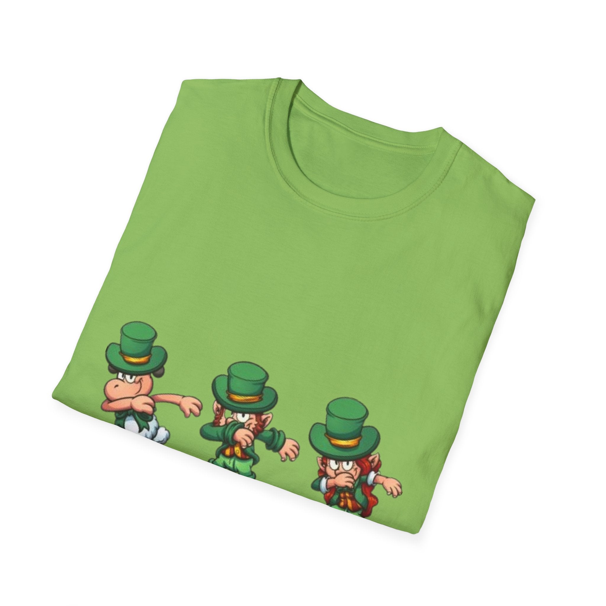 Dabbing Leprechaun Unisex Softstyle T-Shirt