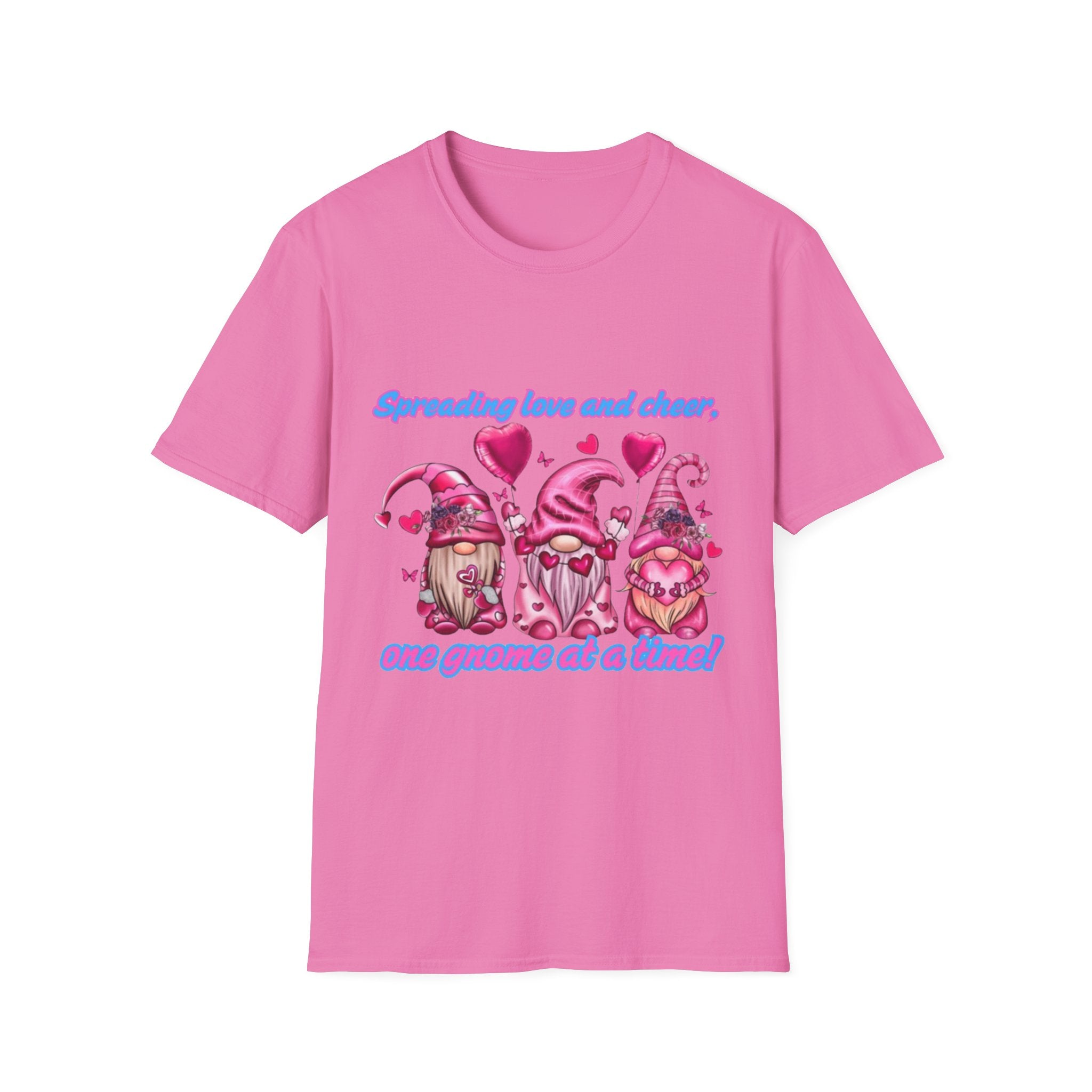 Spreading Love And Cheer One Gnome At A Time Unisex Softstyle T-Shirt