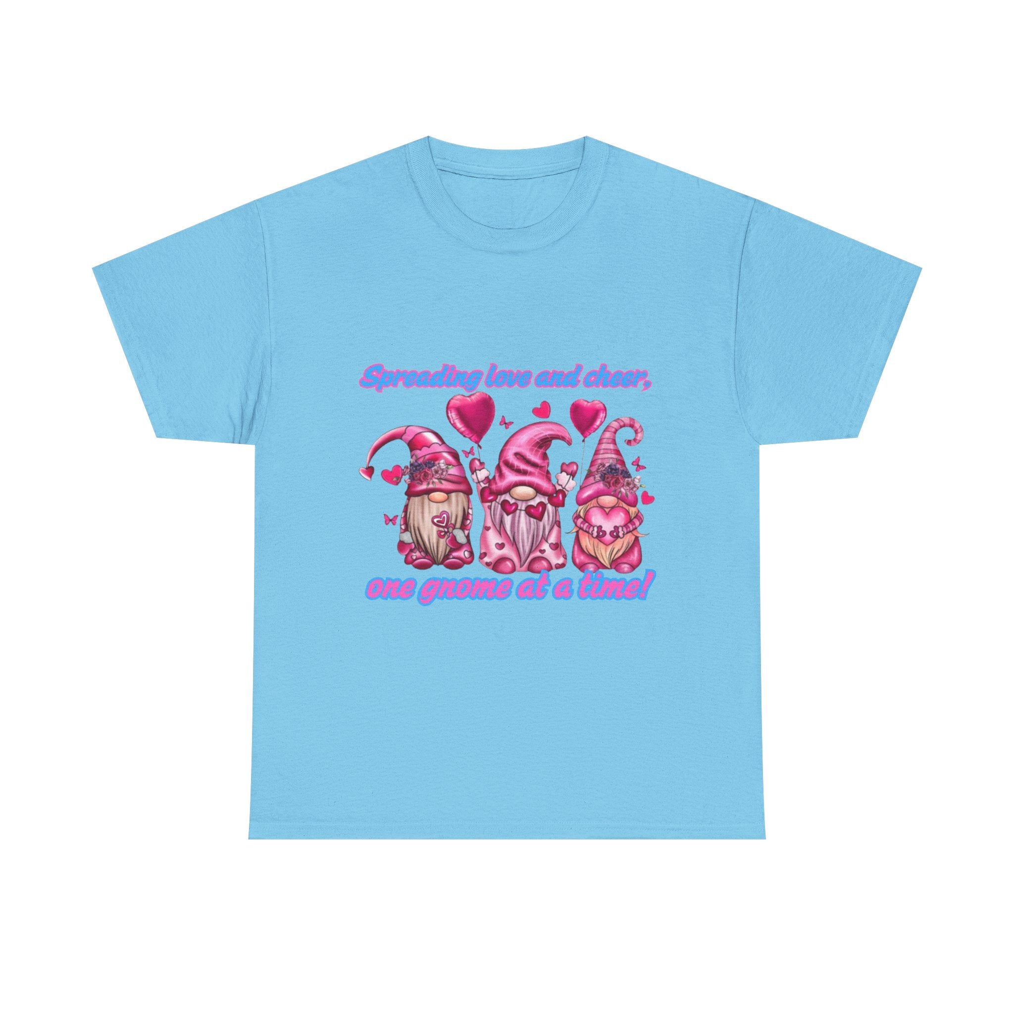 Spreading Love And Cheer, One Gnome At A Time Unisex Heavy Cotton T-Shirt