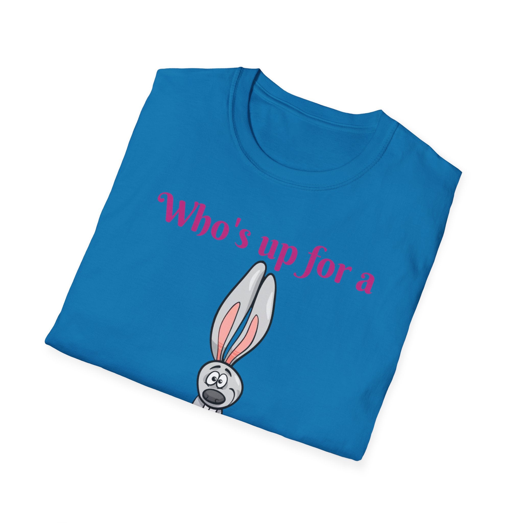 Who's Up For A Treasure Hunt Bunny Unisex Softstyle T-Shirt