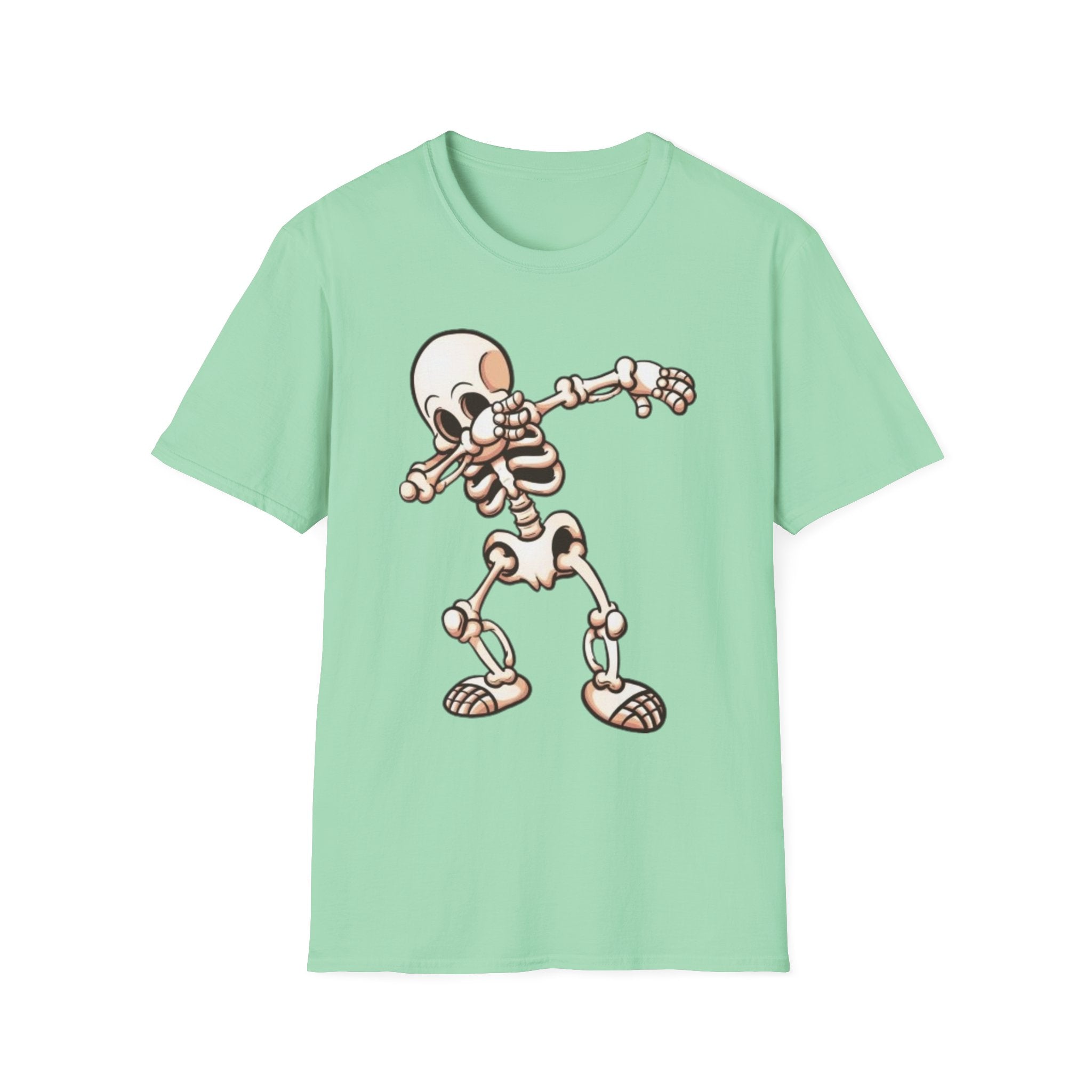 Dabbing Halloween Skeleton Unisex Softstyle T-Shirt