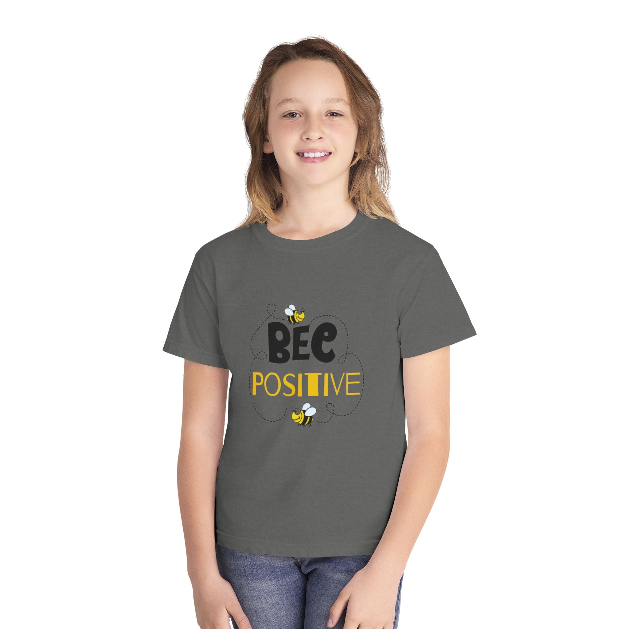 Bee Positive Youth Short Sleeve Midweight T-Shirt