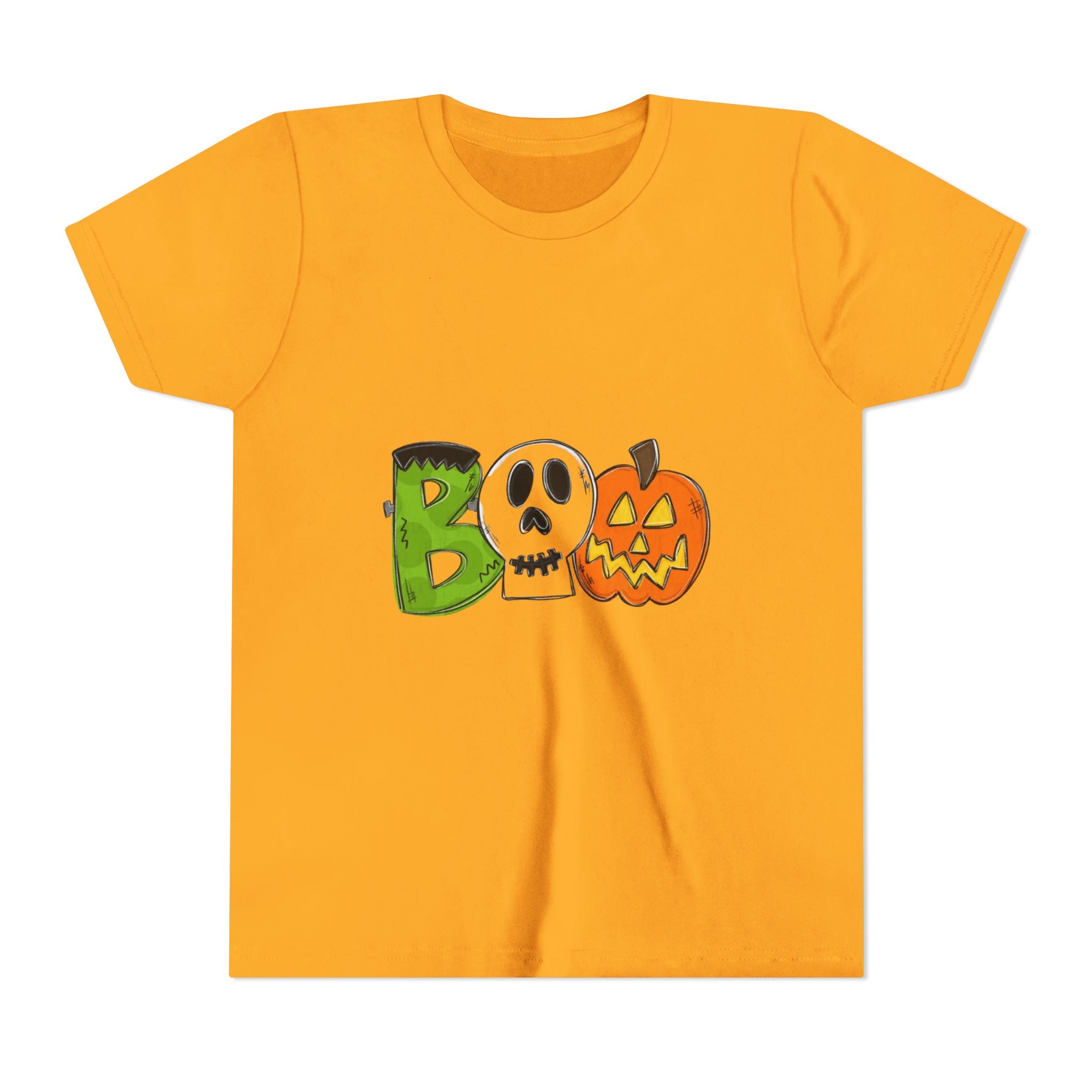 Halloween Boo Youth Short Sleeve T-Shirt