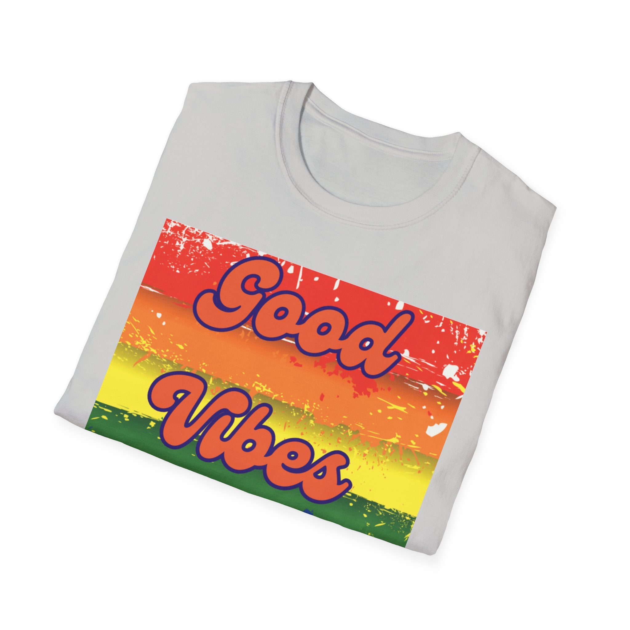 Good Vibes Only Orange Unisex Softstyle T-Shirt