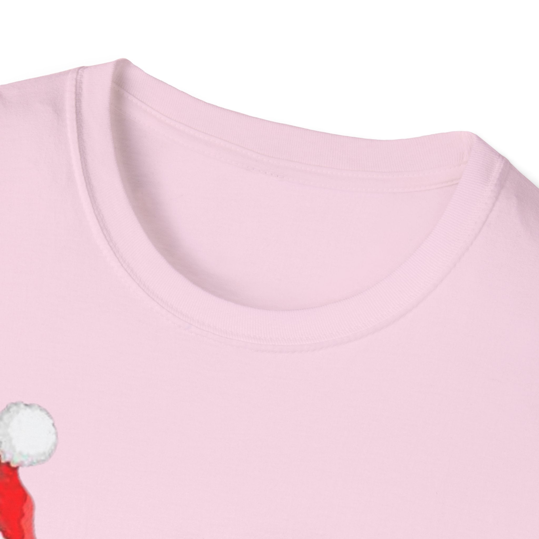 Christmas Santa and Reindeer Unisex Softstyle T-Shirt