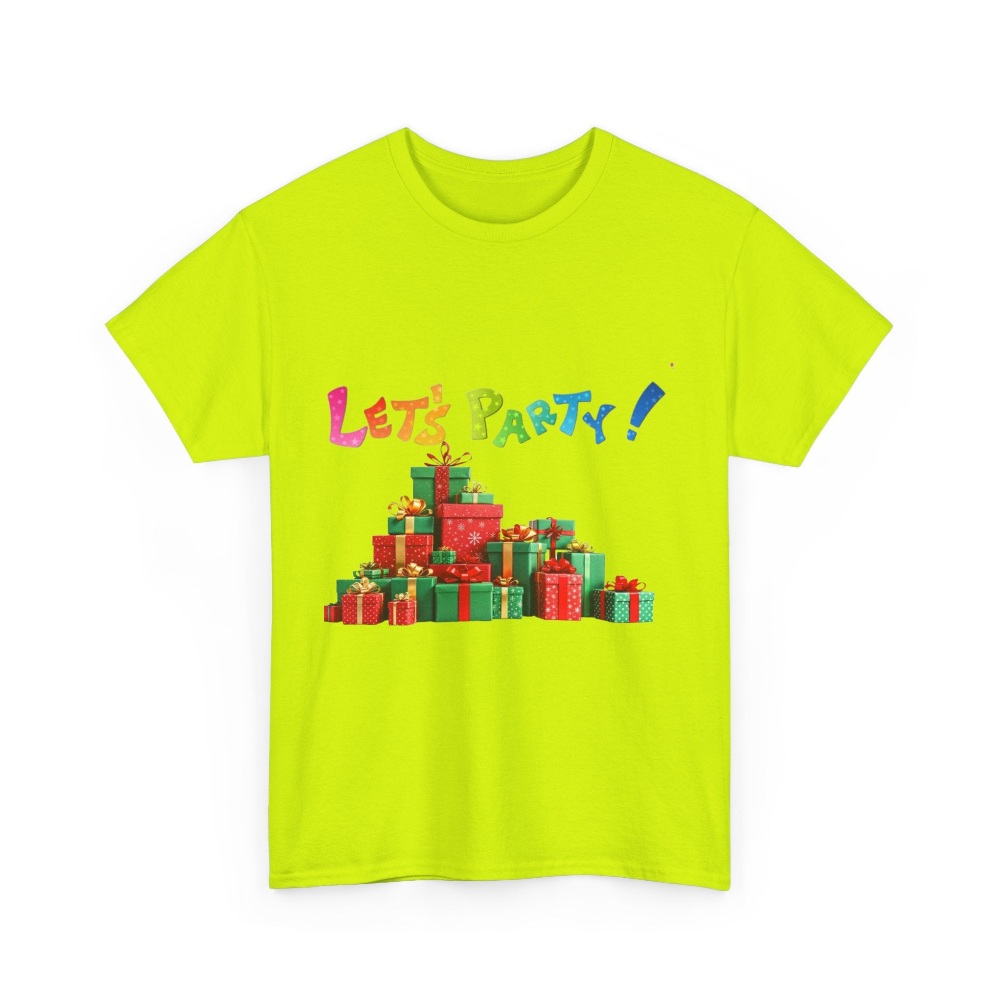 Let's Party! Christmas Presents Unisex Heavy Cotton T-Shirt