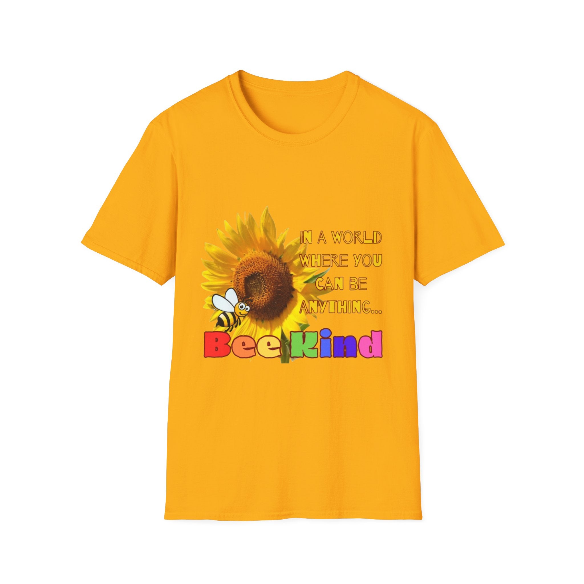 Bee Kind Sunflower Unisex Softstyle T-Shirt