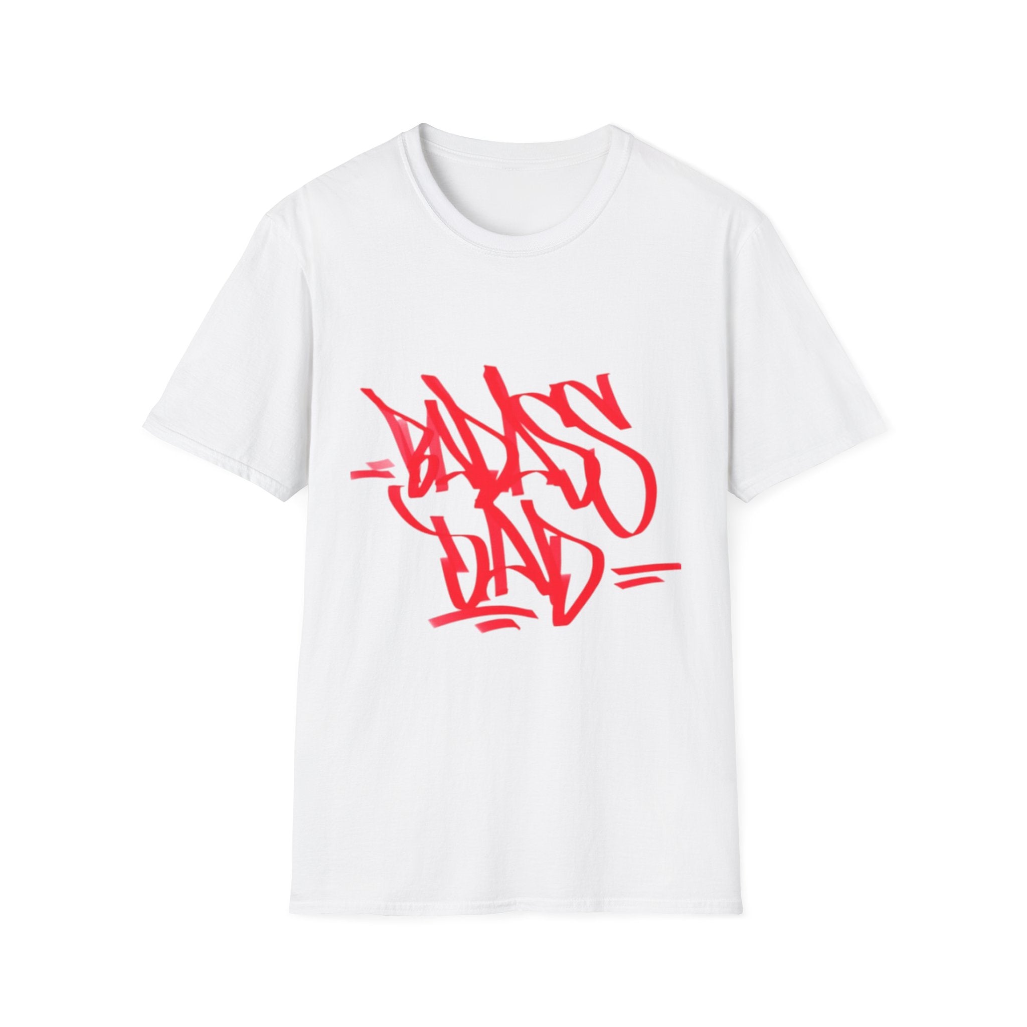 Red Graffiti Style Unisex Softstyle T-Shirt