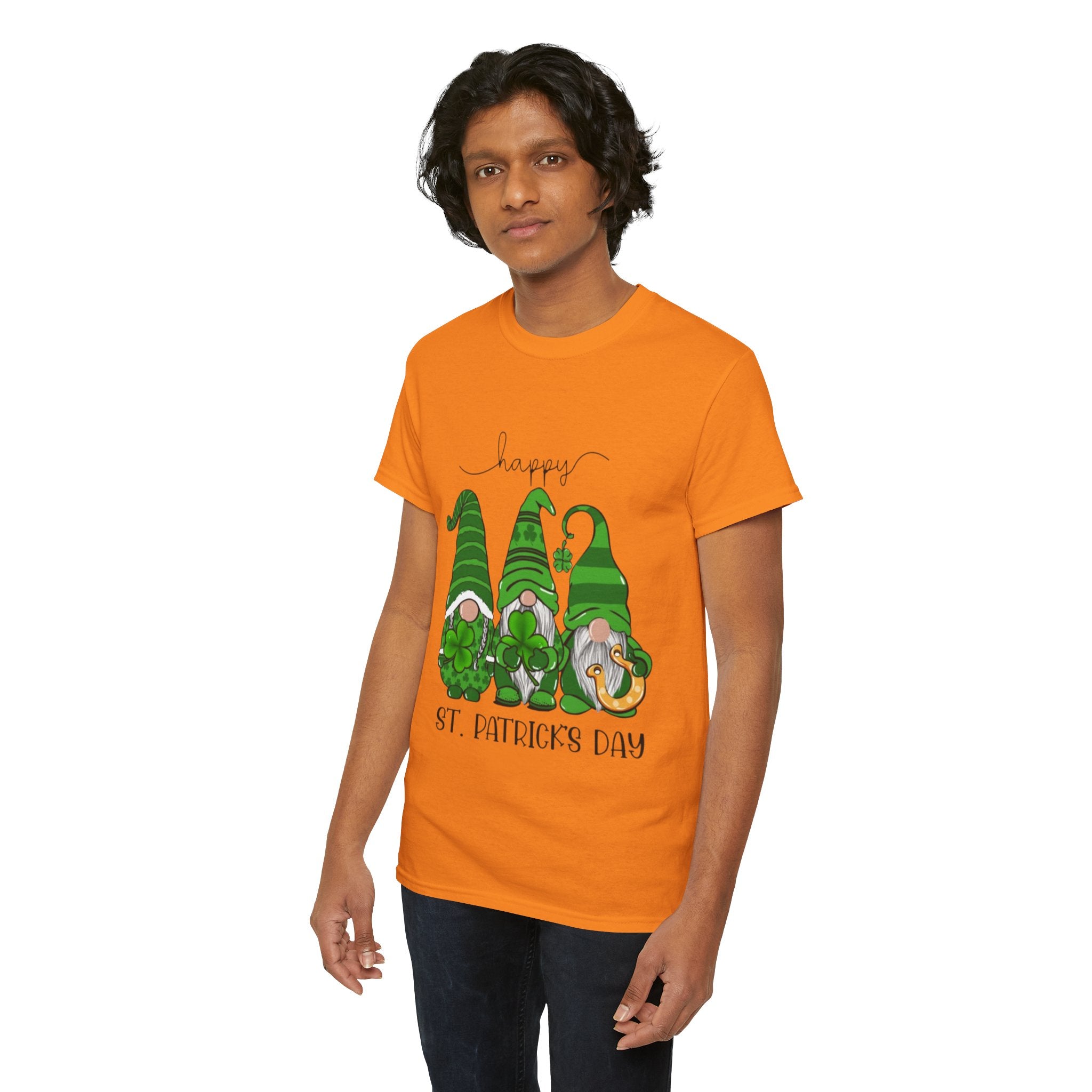 Happy St. Patrick’s Day Gnome Unisex Heavy Cotton T-Shirt