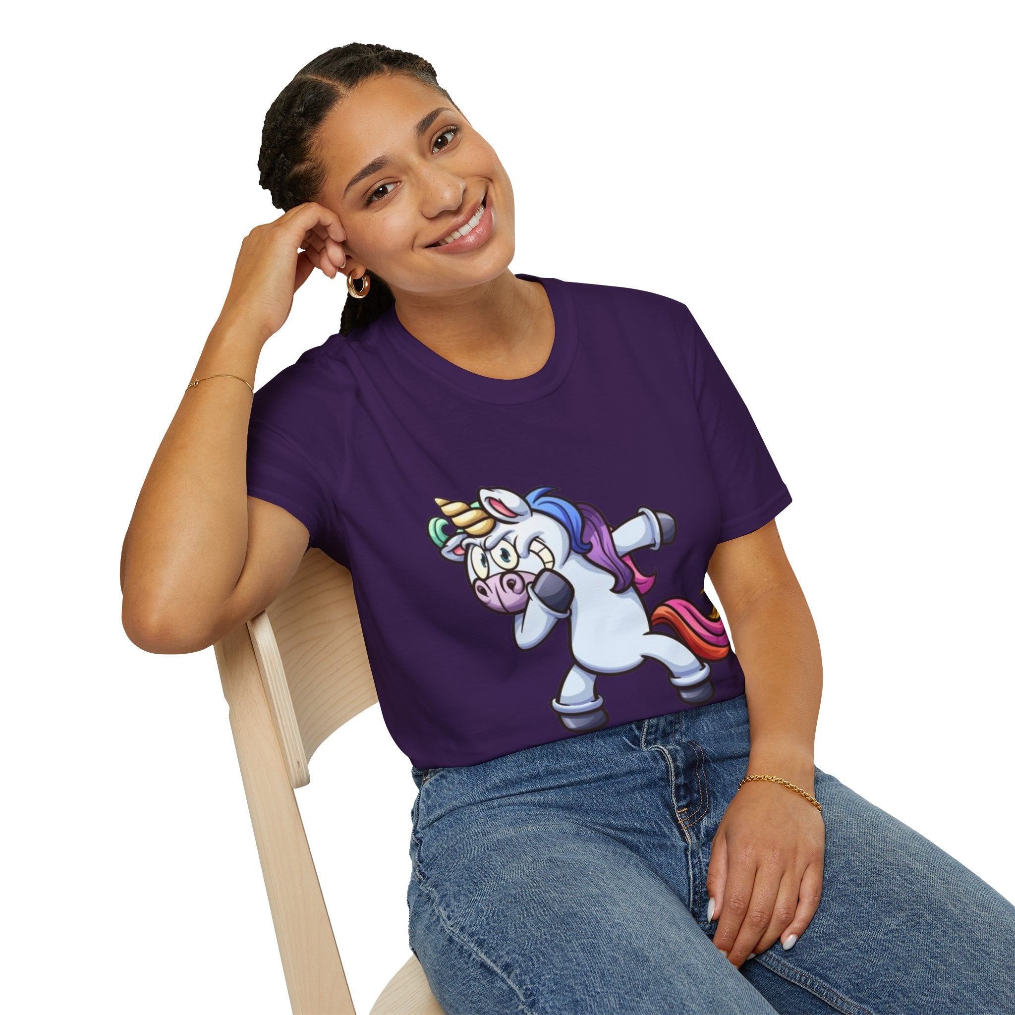 Dabbing Unicorn Unisex Softstyle T-shirt
