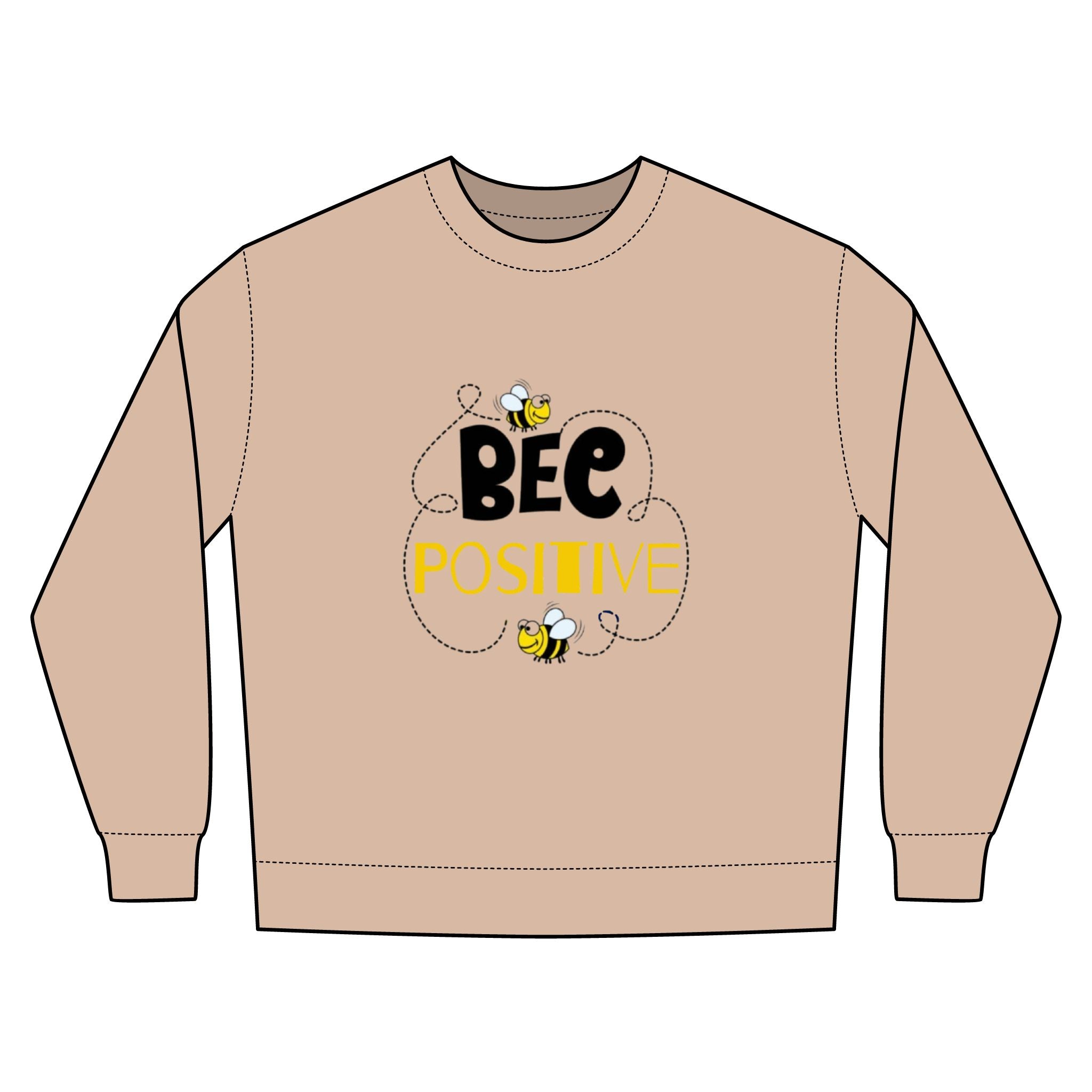 Bee Positive Unisex Urban Crewneck Sweatshirt