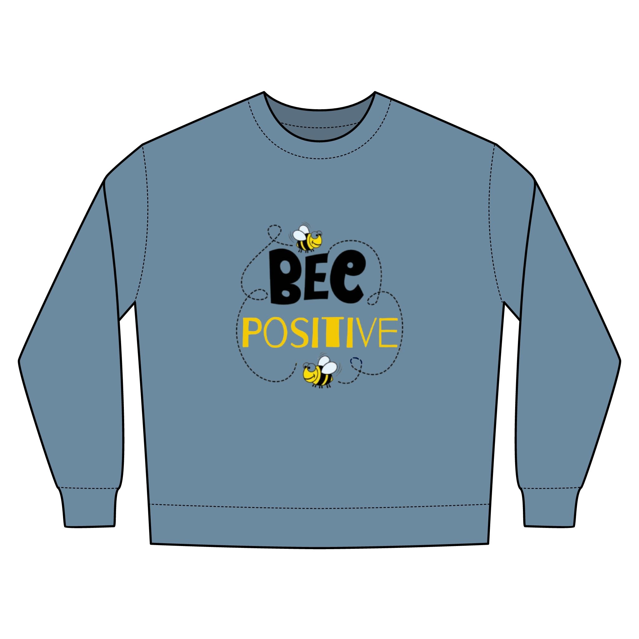 Bee Positive Unisex Urban Crewneck Sweatshirt