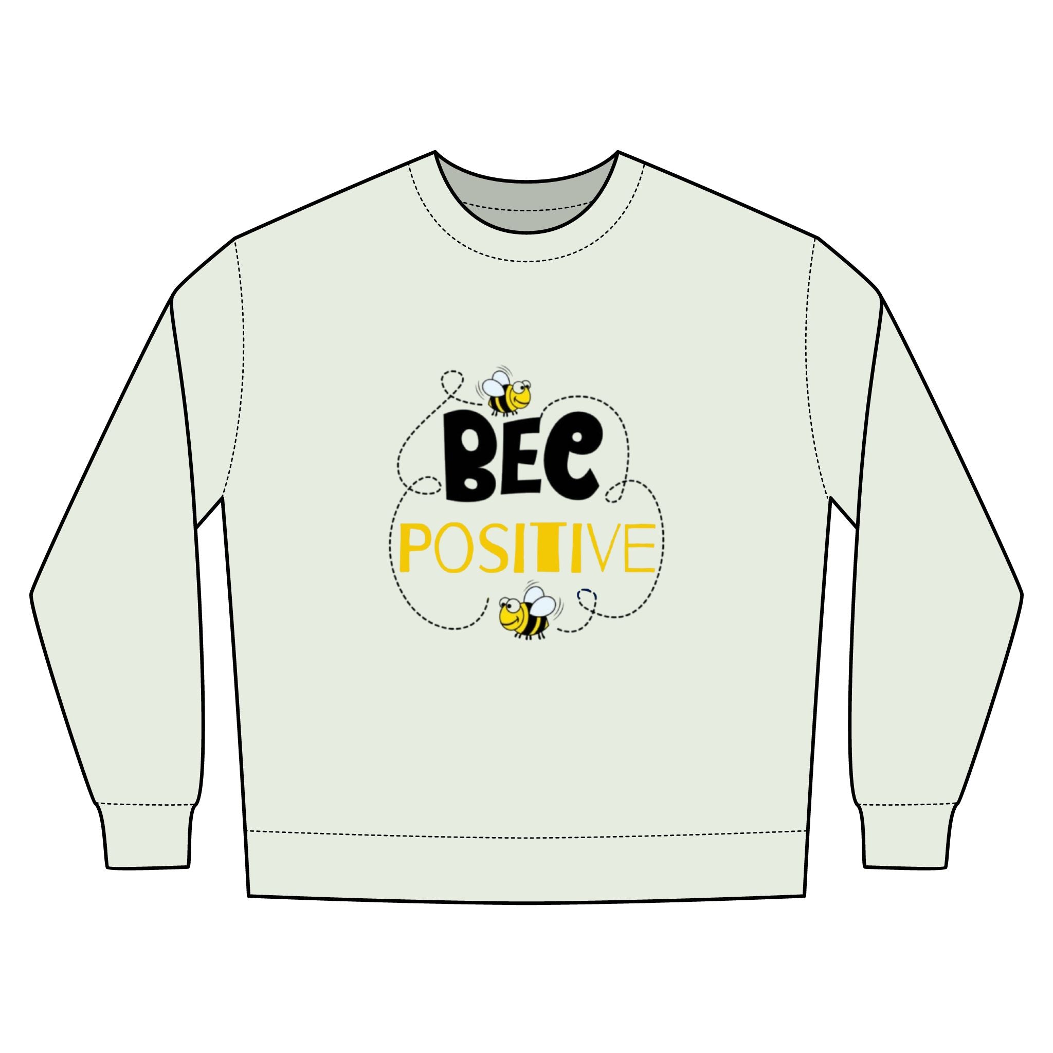 Bee Positive Unisex Urban Crewneck Sweatshirt