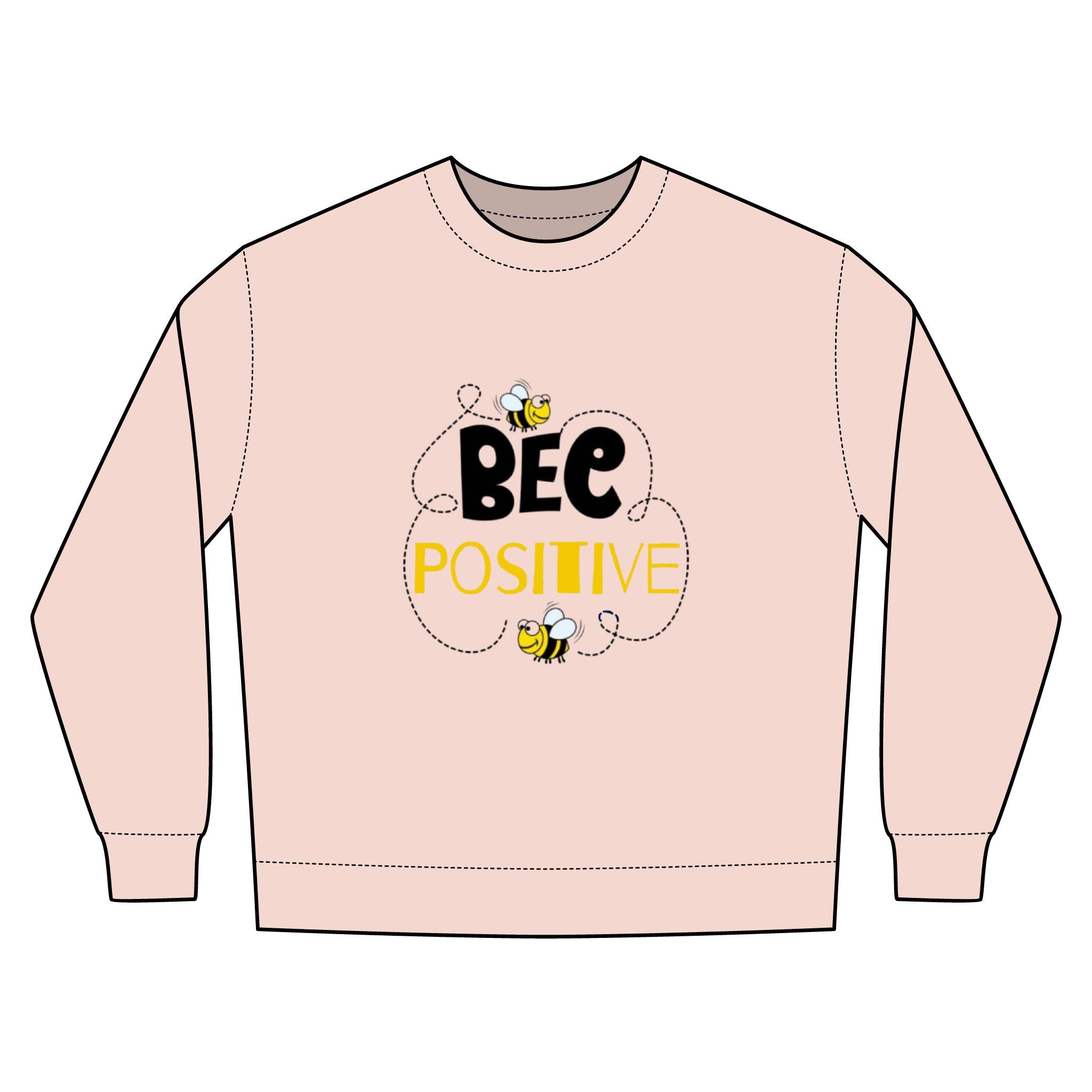 Bee Positive Unisex Urban Crewneck Sweatshirt