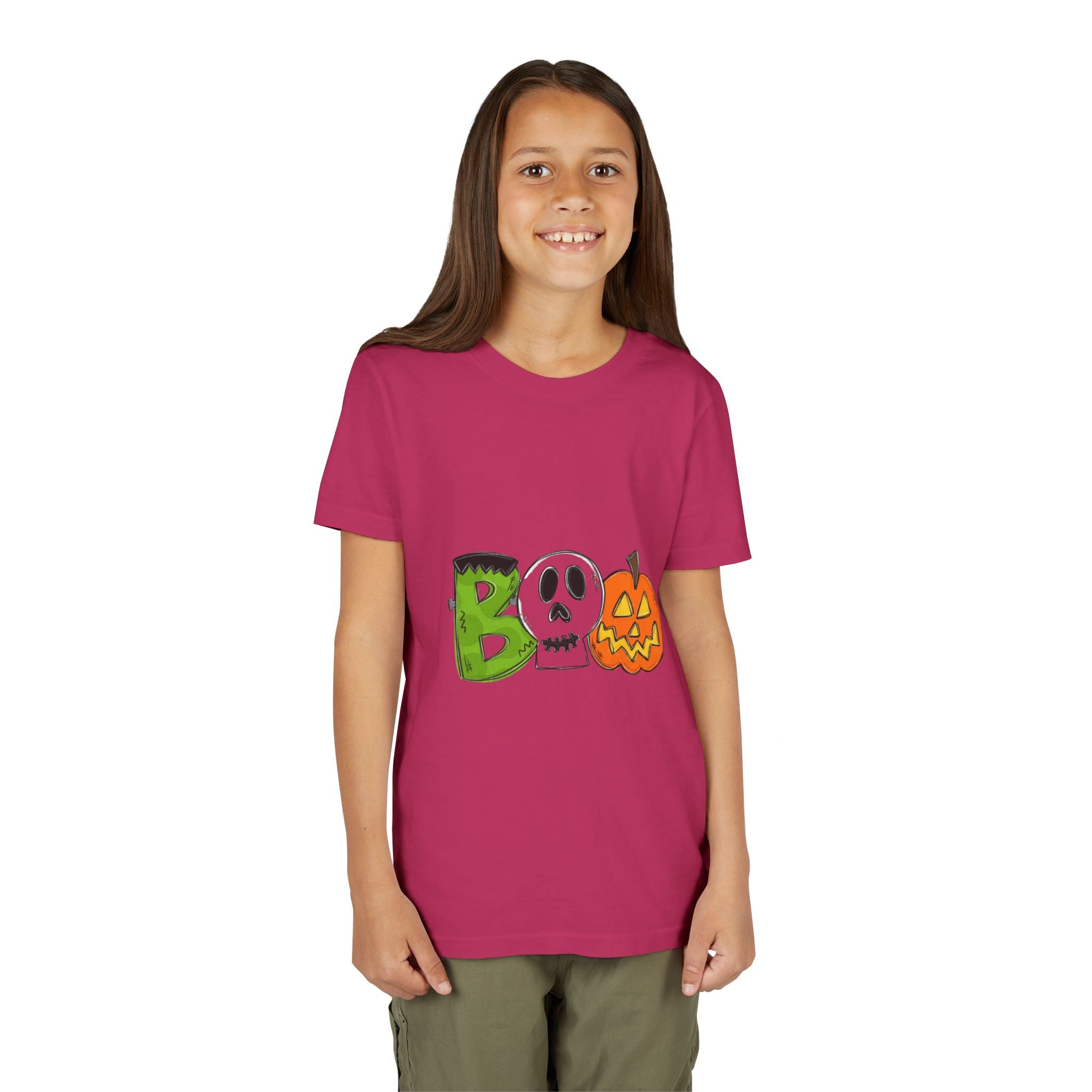 Halloween Boo Youth Short Sleeve T-Shirt