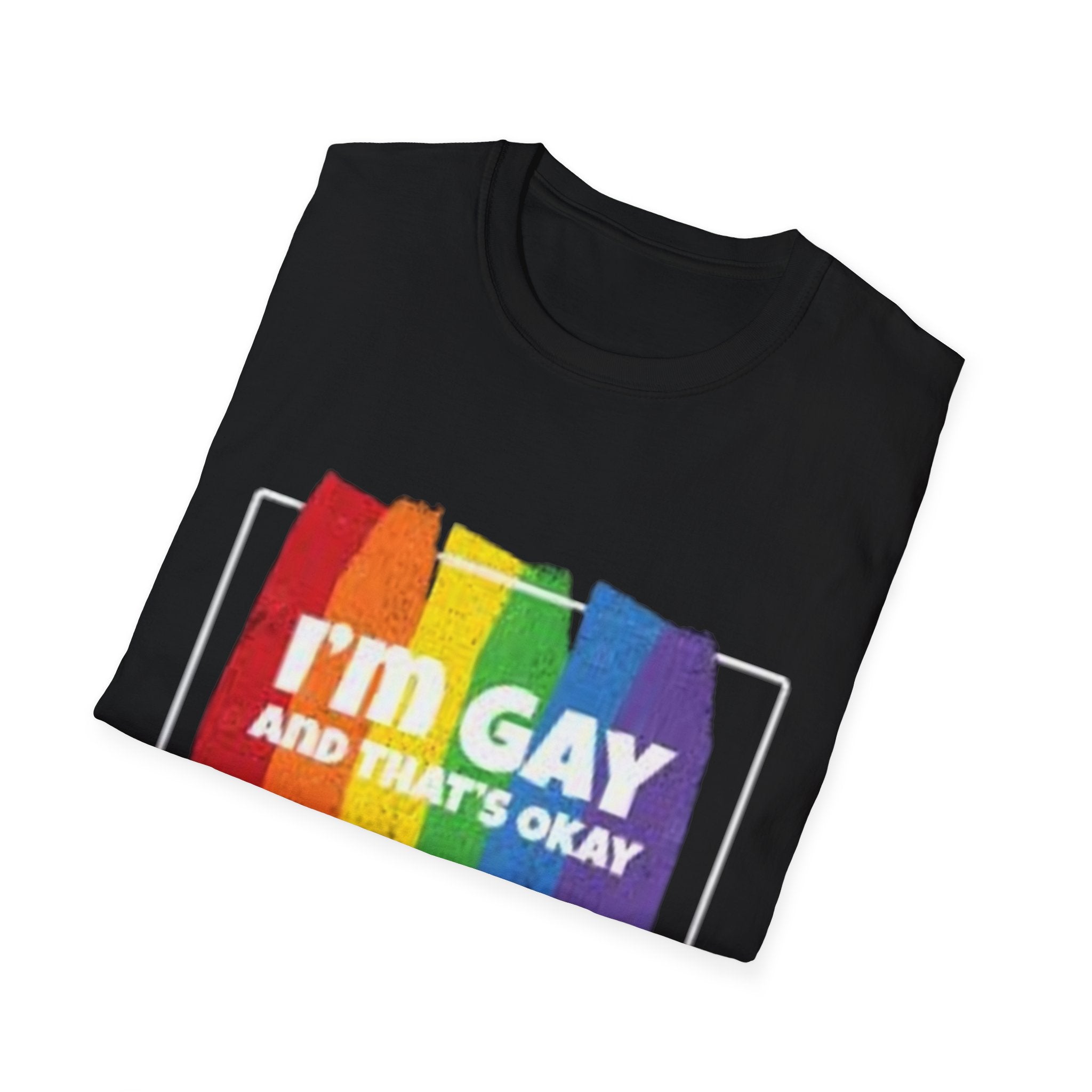 I'm GAY And That's Okay Unisex Softstyle T-Shirt