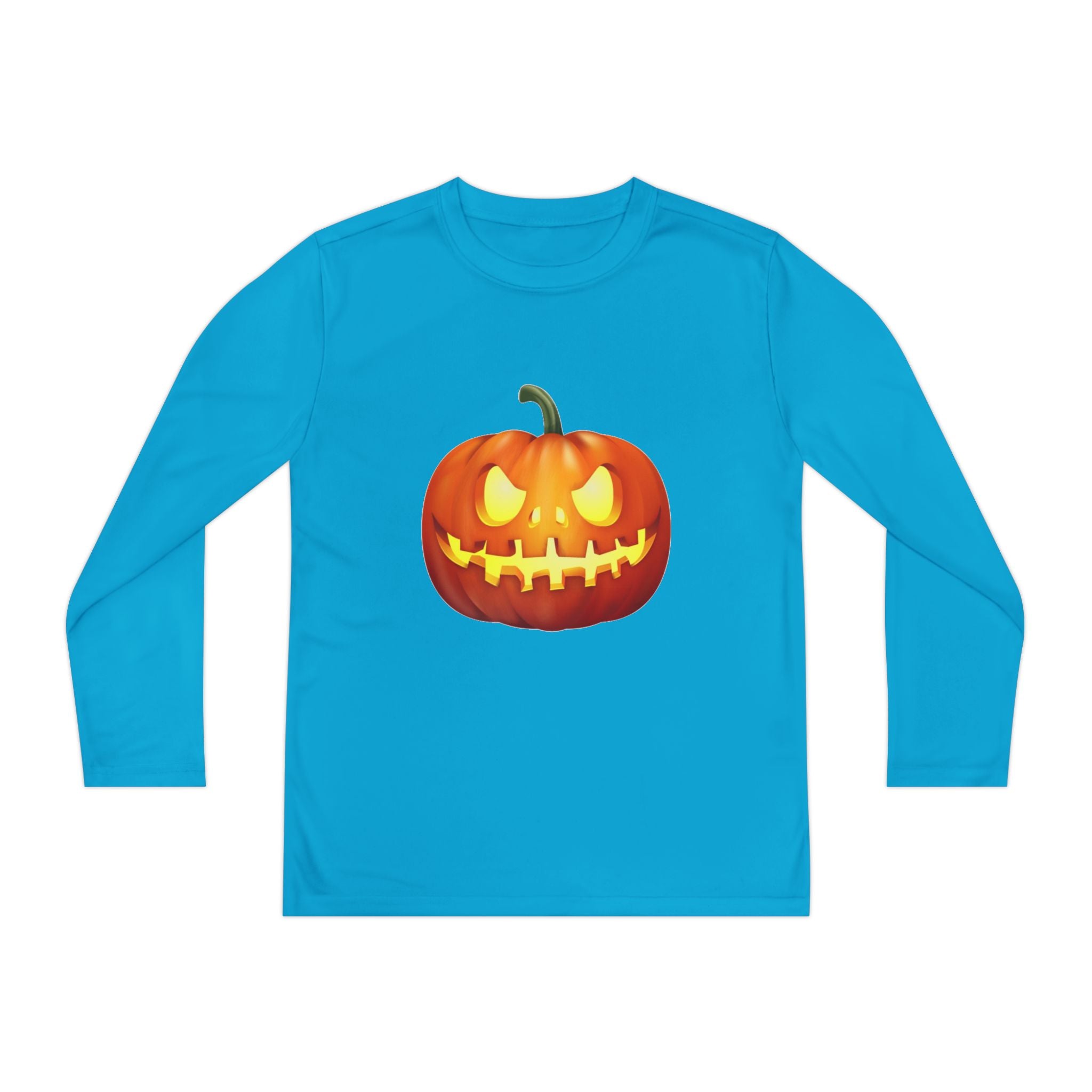 Halloween Pumpkin Youth Long Sleeve Competitor T-Shirt
