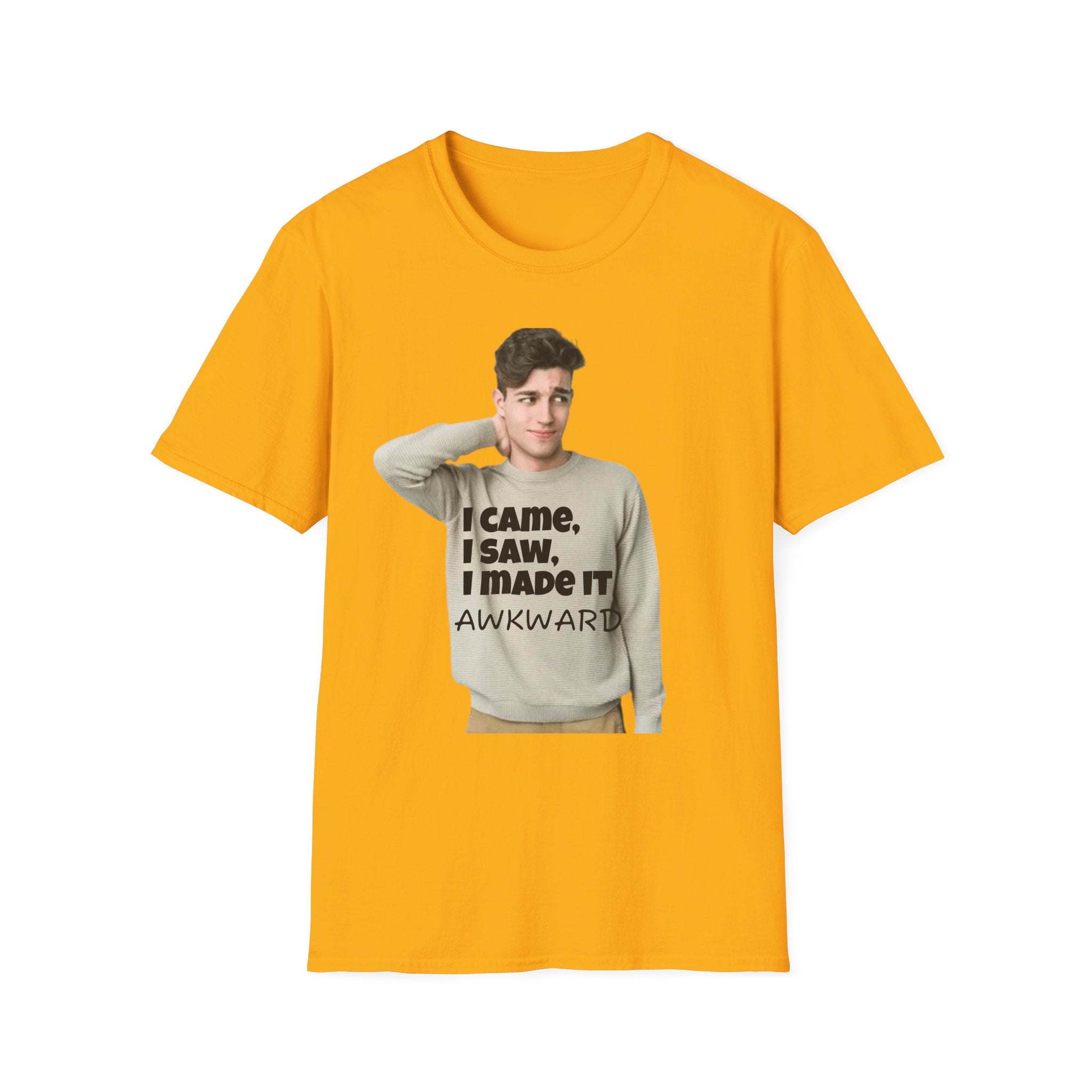 I Came I Saw I Made It Awkward Unisex Softstyle T-Shirt