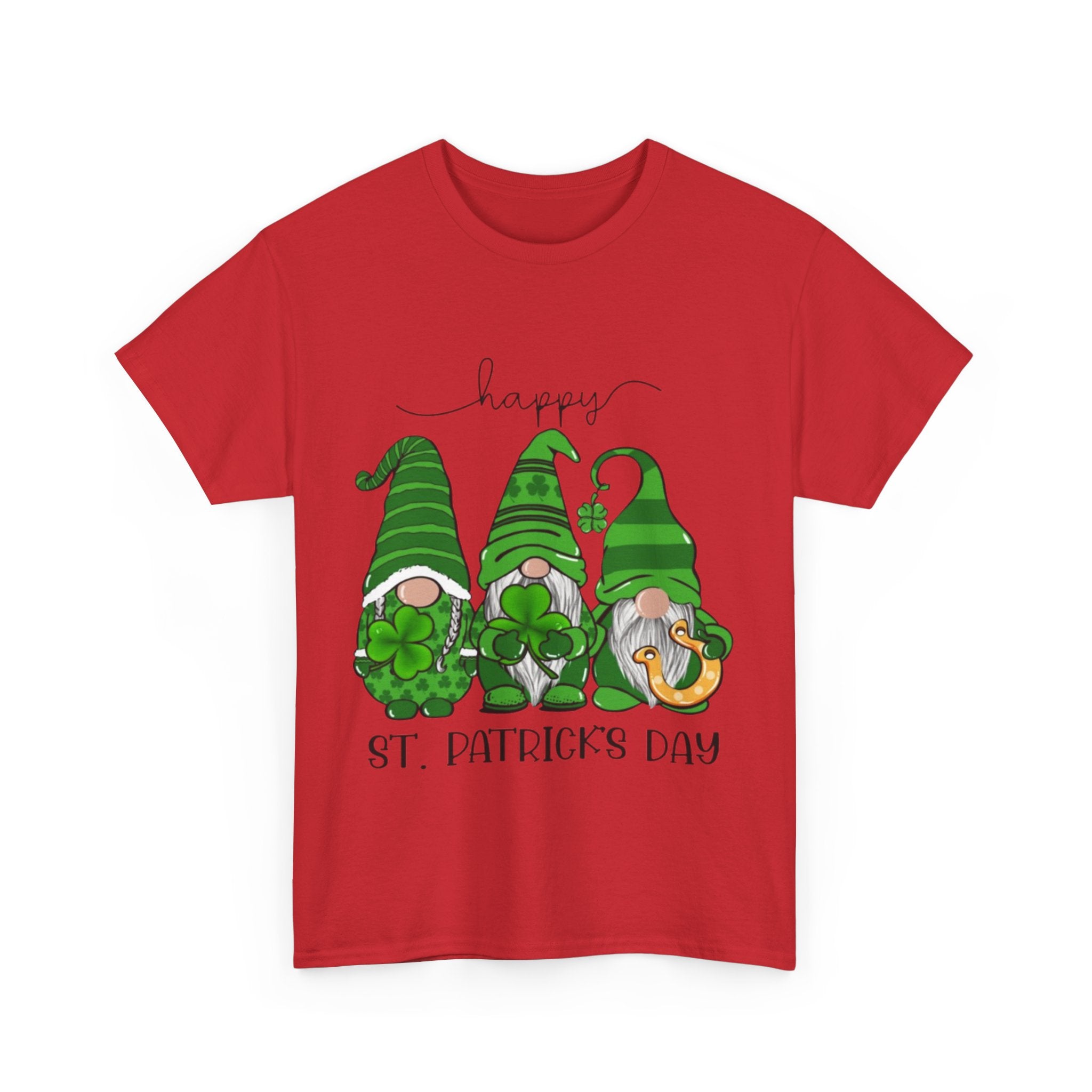 Happy St. Patrick’s Day Gnome Unisex Heavy Cotton T-Shirt