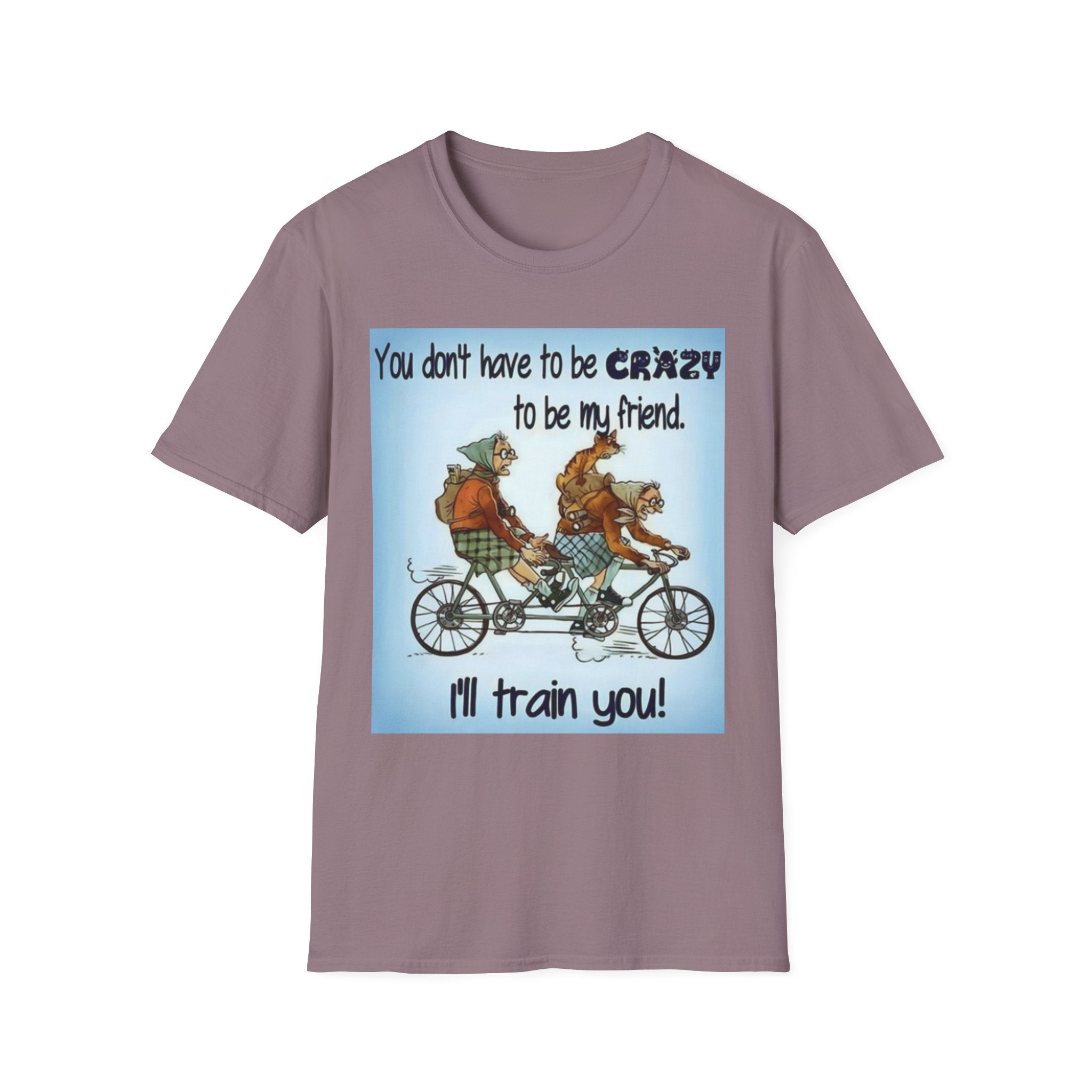 You Don't Have to be CRAZY to be my Friend, I'll Train You! Unisex Softstyle T-Shirt