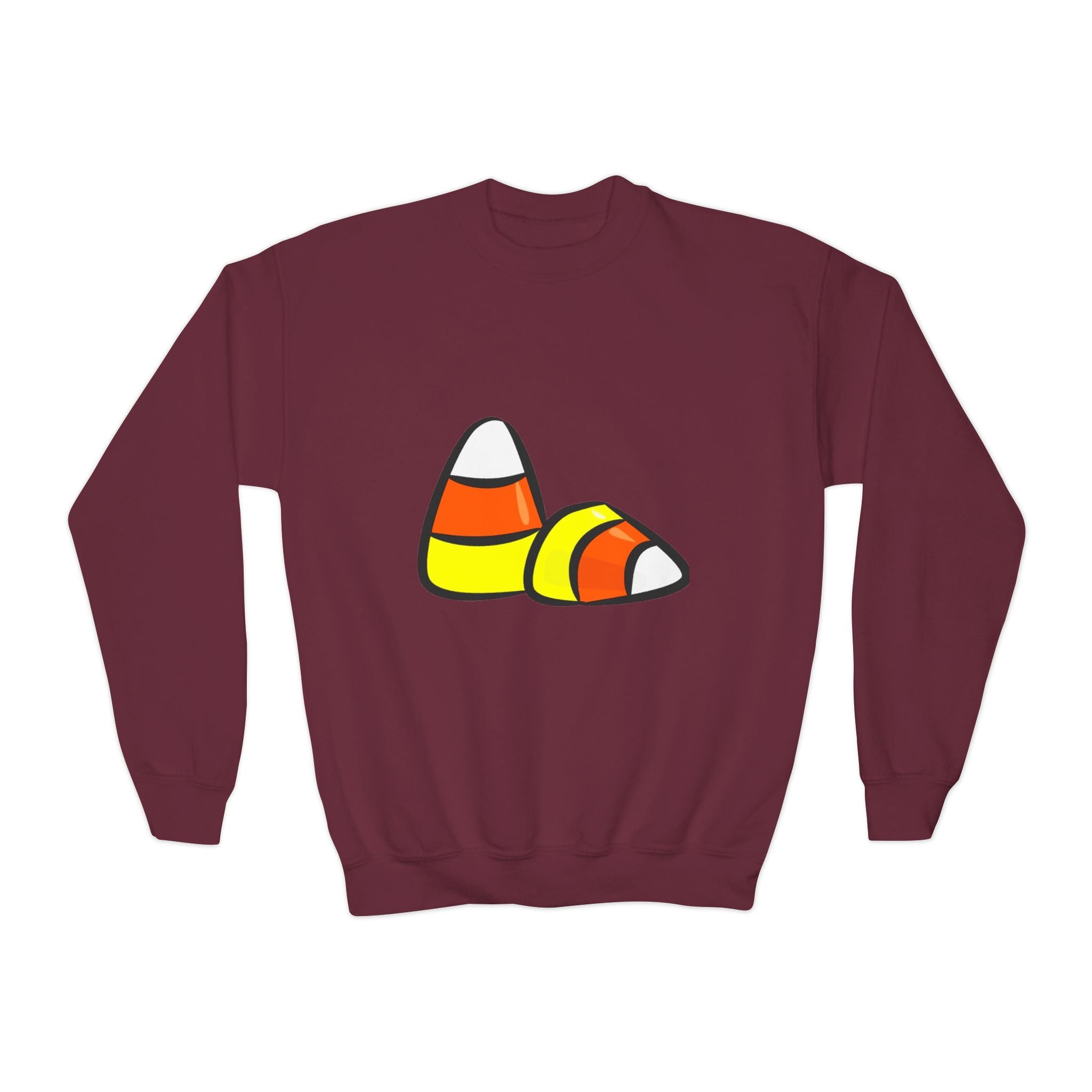 Halloween Candy Corn Youth Crewneck Sweatshirt