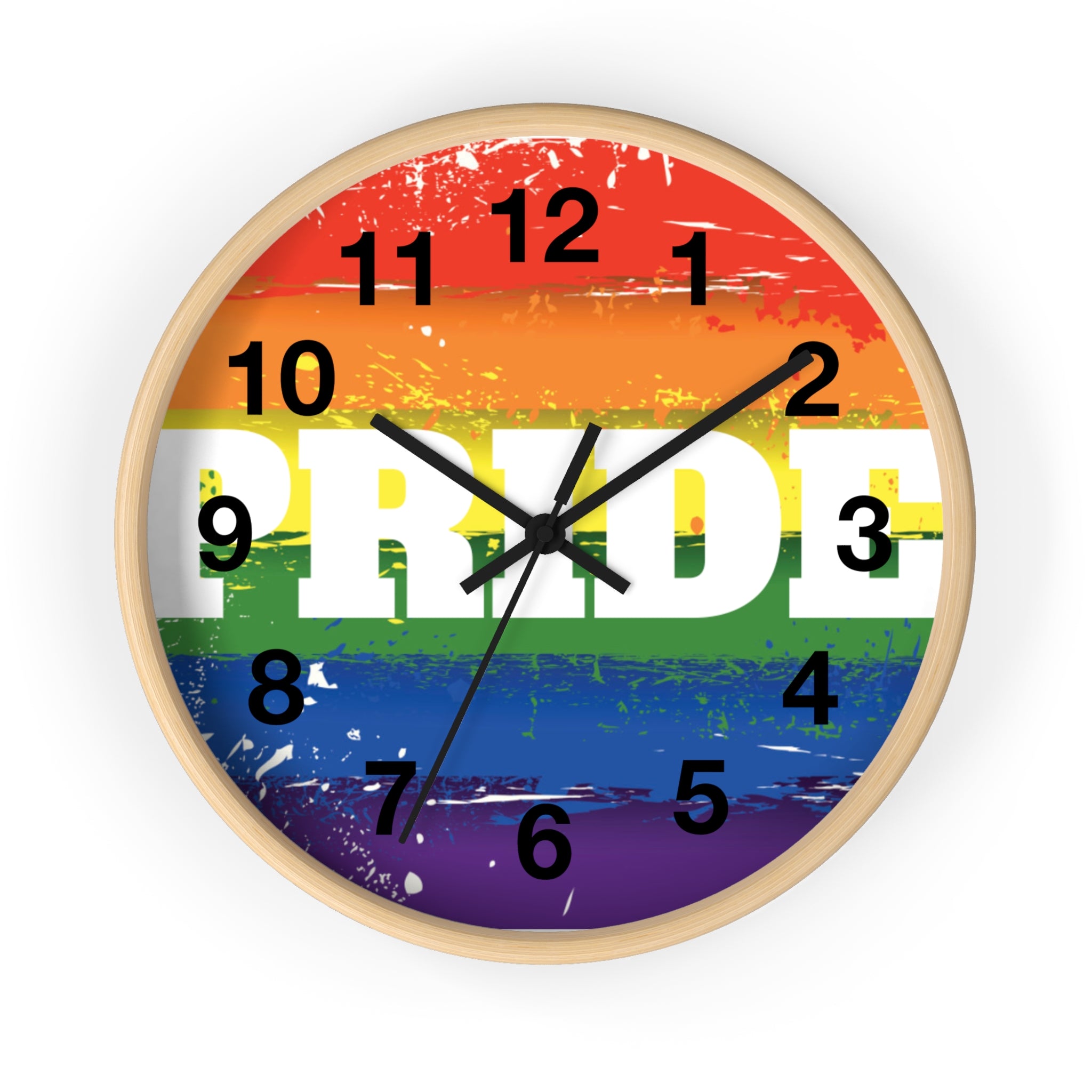 Pride Rainbow Wall Clock