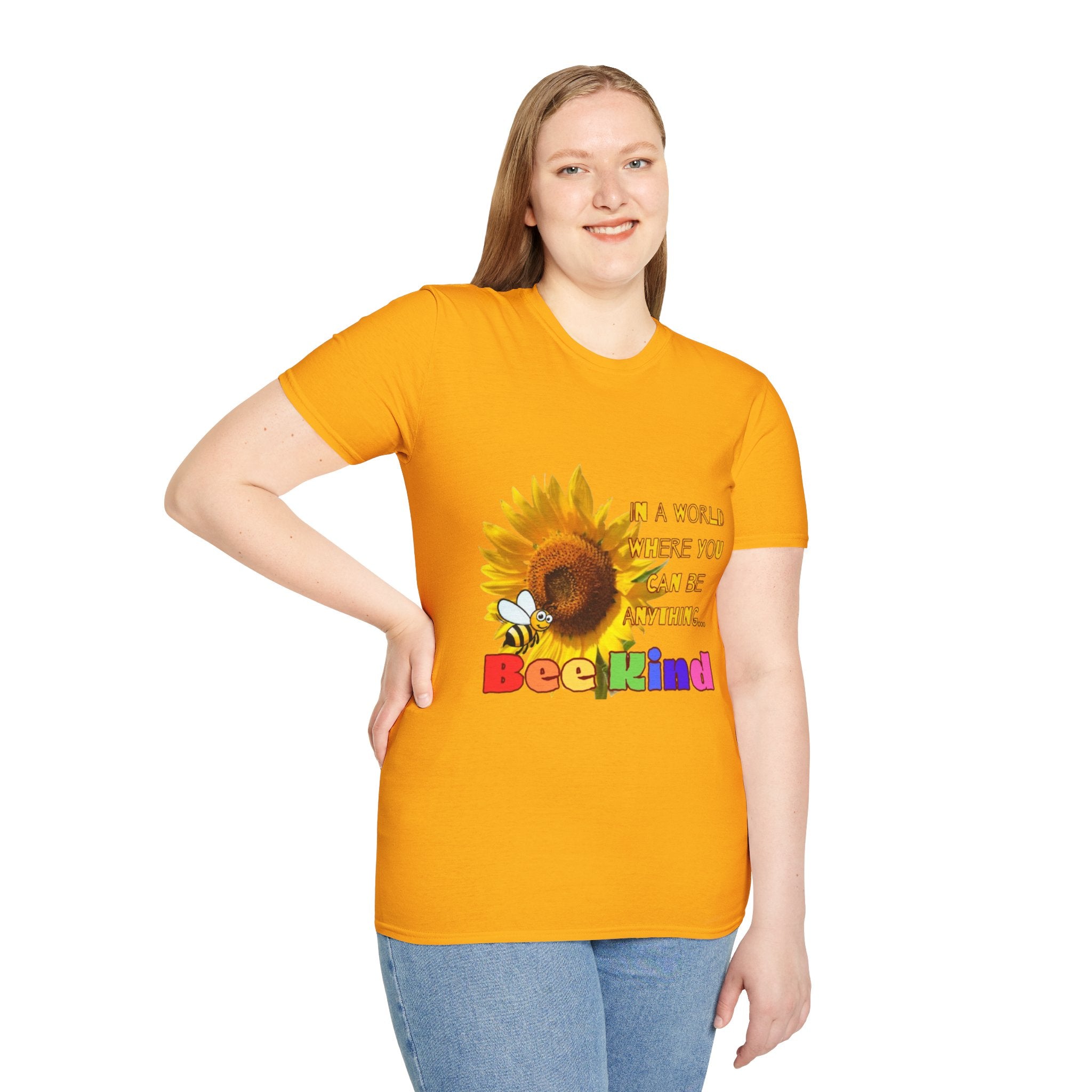 Bee Kind Sunflower Unisex Softstyle T-Shirt
