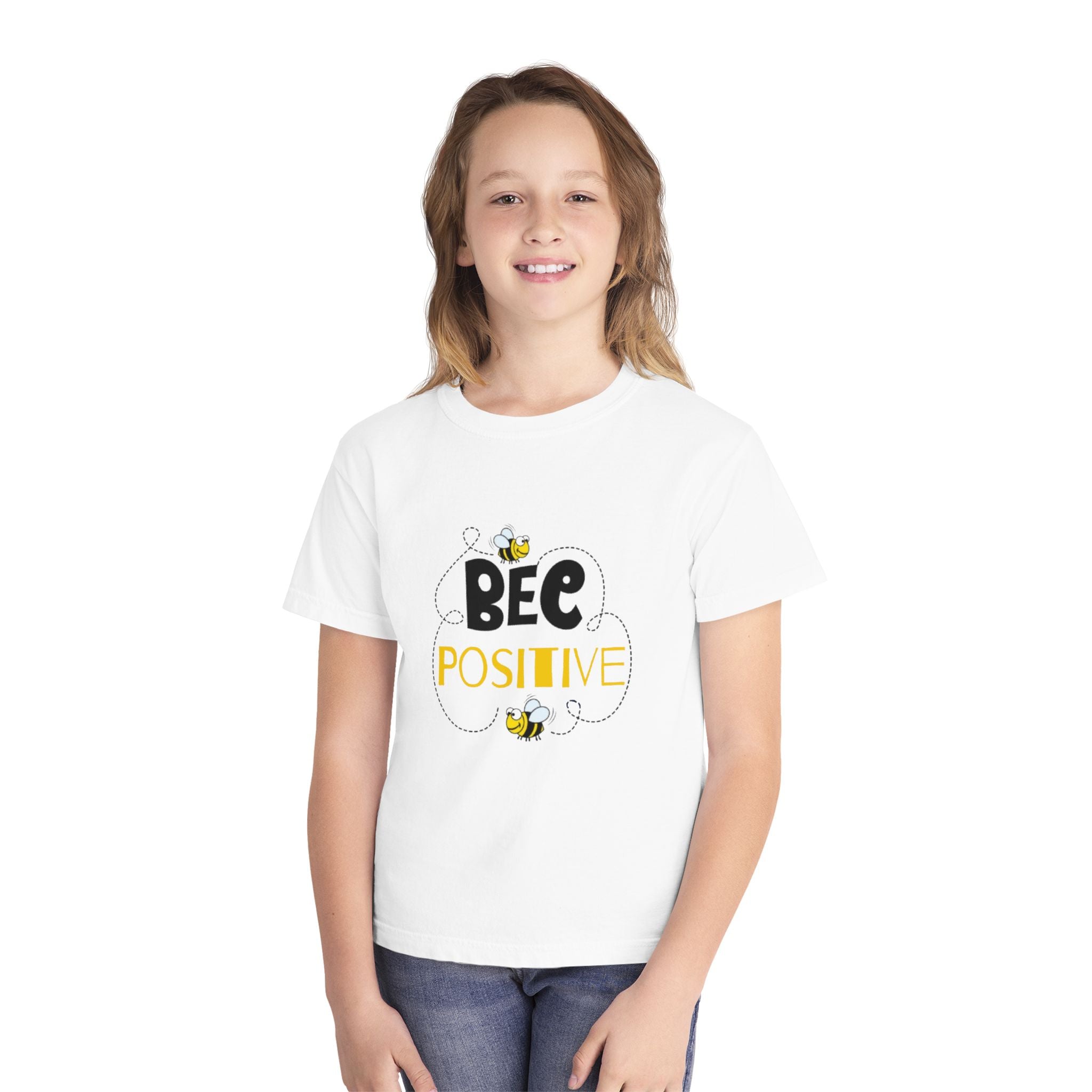 Bee Positive Youth Short Sleeve Midweight T-Shirt