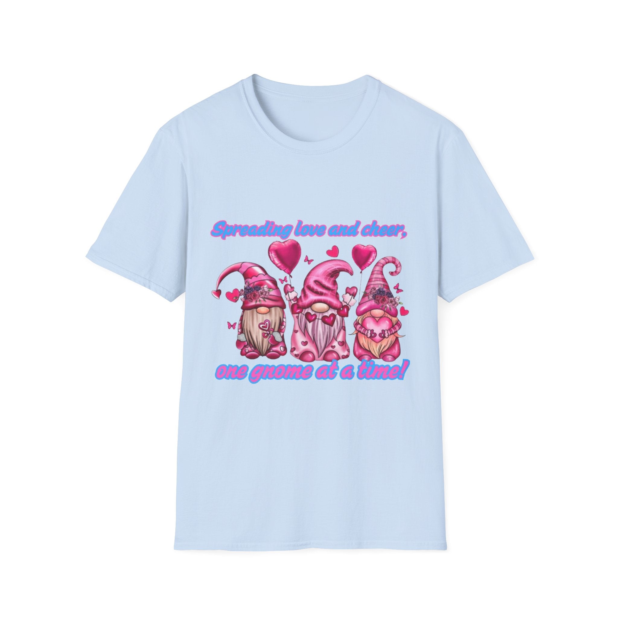 Spreading Love And Cheer One Gnome At A Time Unisex Softstyle T-Shirt