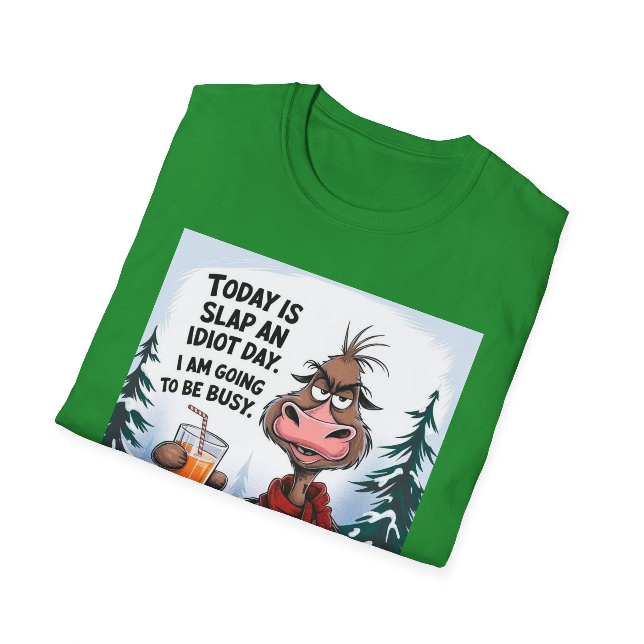 Slap An Idiot Day Unisex Softstyle T-Shirt