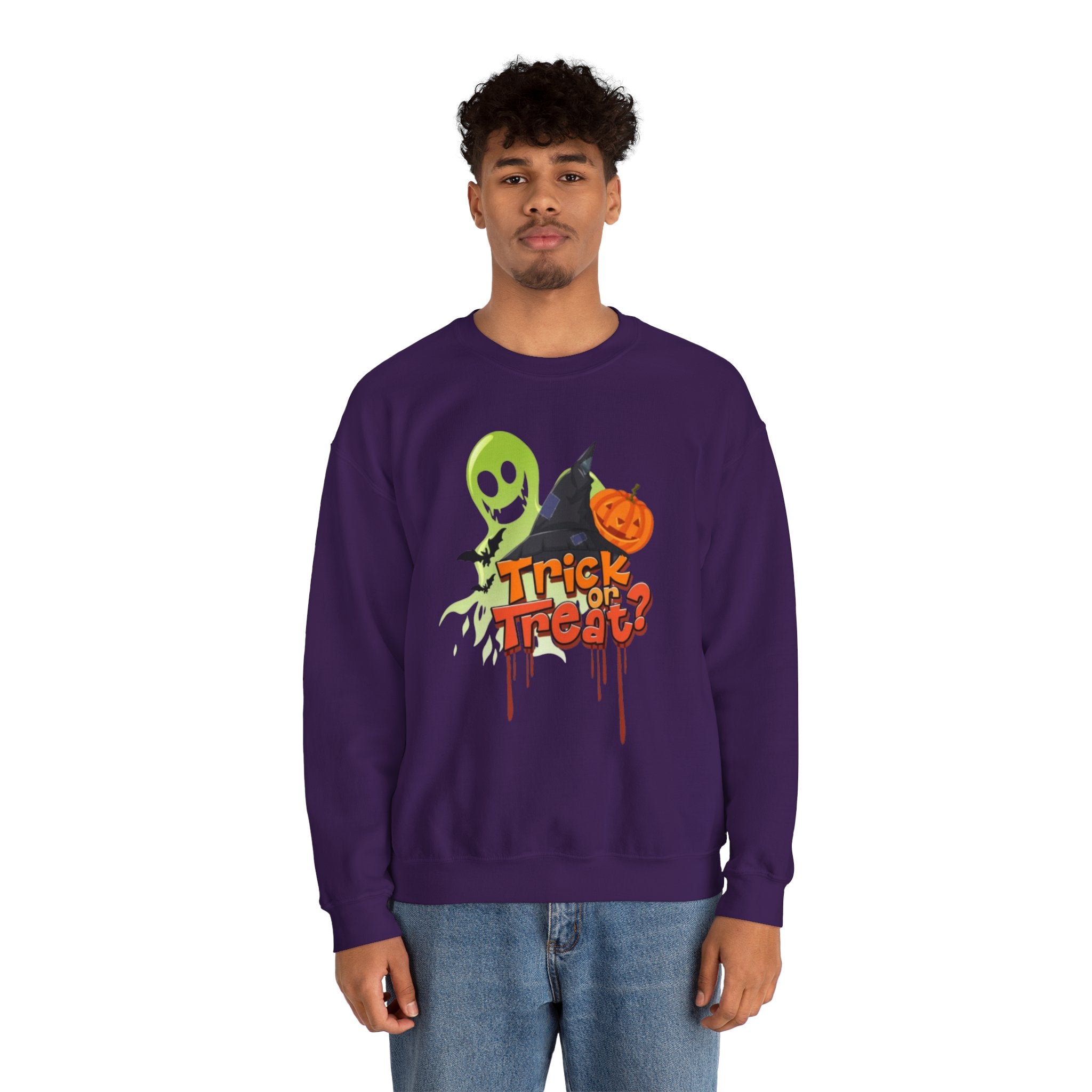 Halloween Trick or Treat Unisex Heavy Blend™ Crewneck Sweatshirt