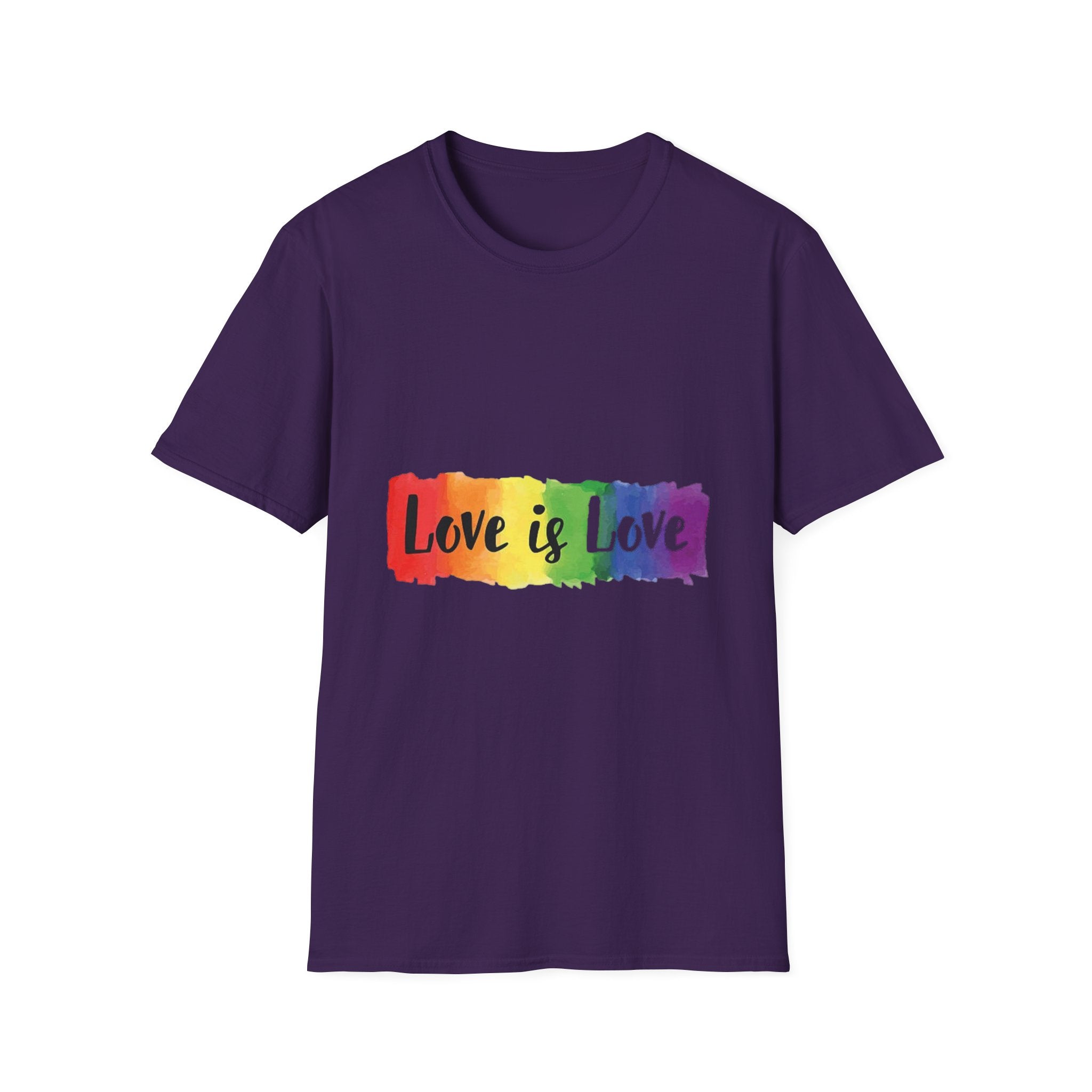 Rainbow Love is Love Unisex Softstyle T-Shirt