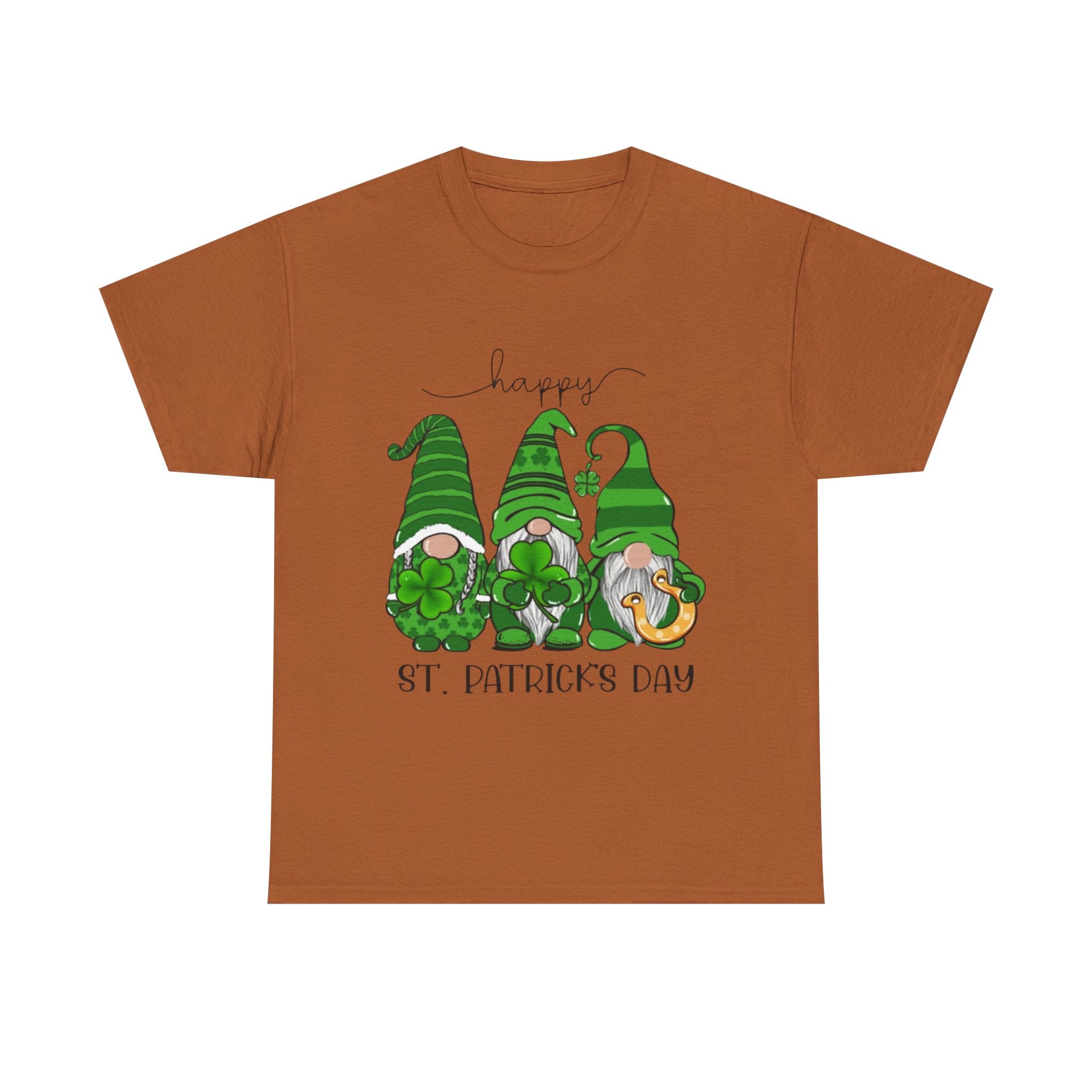 Happy St. Patrick’s Day Gnome Unisex Heavy Cotton T-Shirt