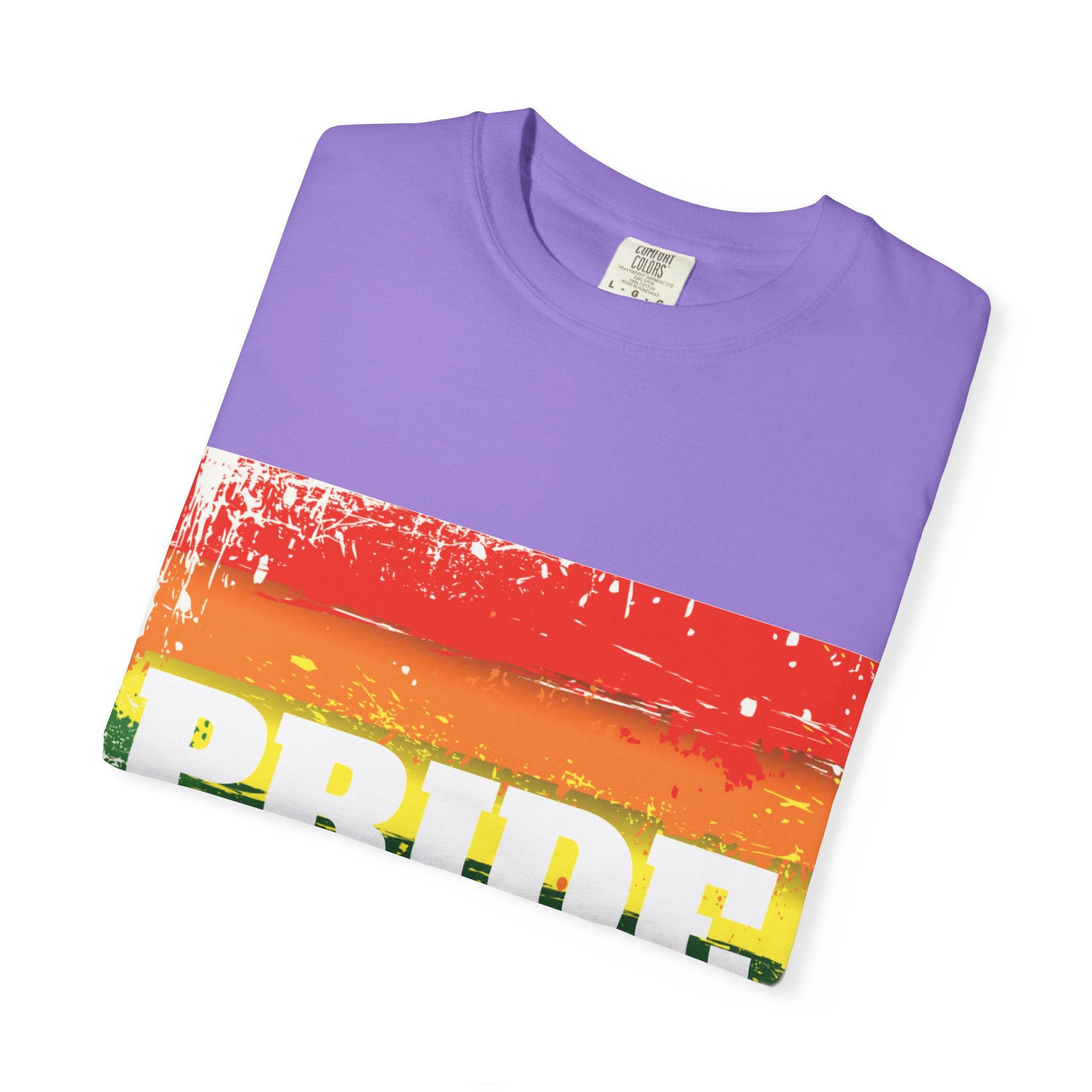 Pride Rainbow Unisex Garment-Dyed T-Shirt