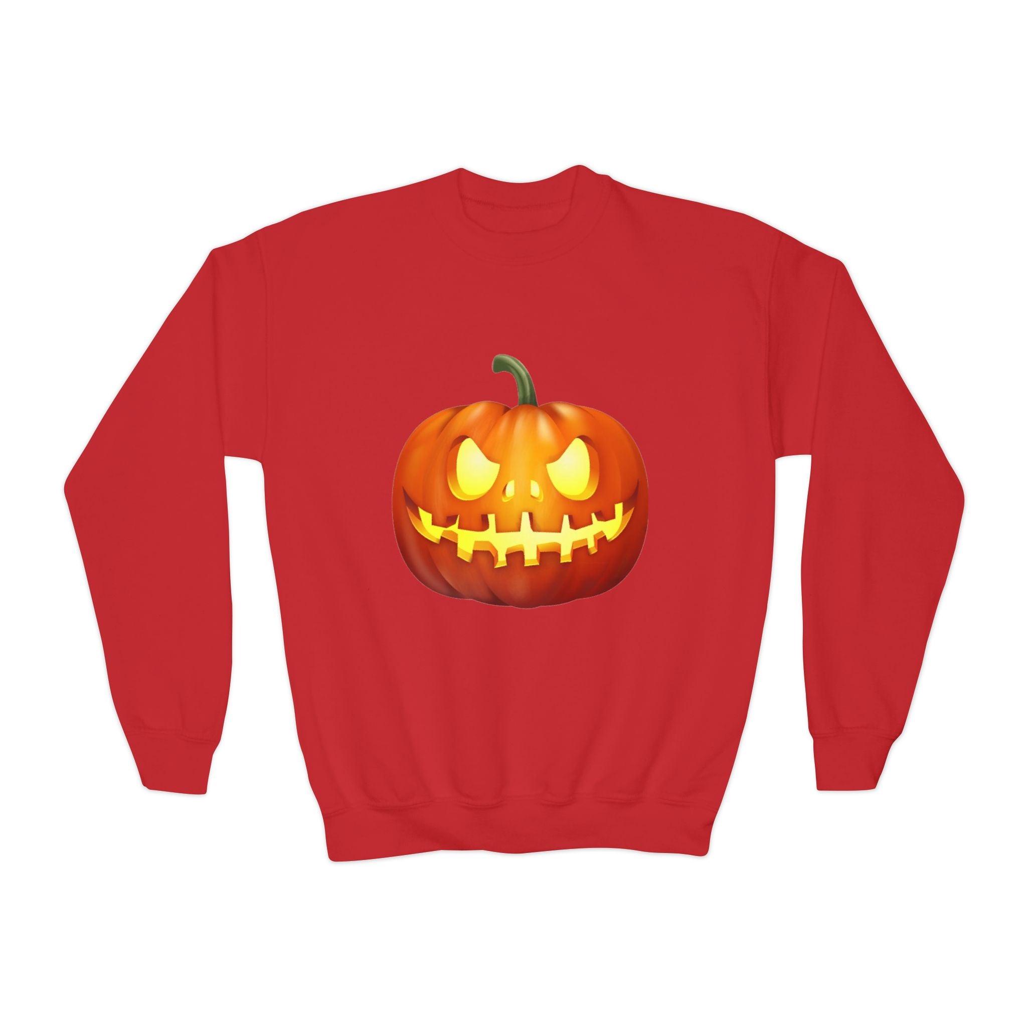 Halloween Pumpkin Youth Crewneck Sweatshirt