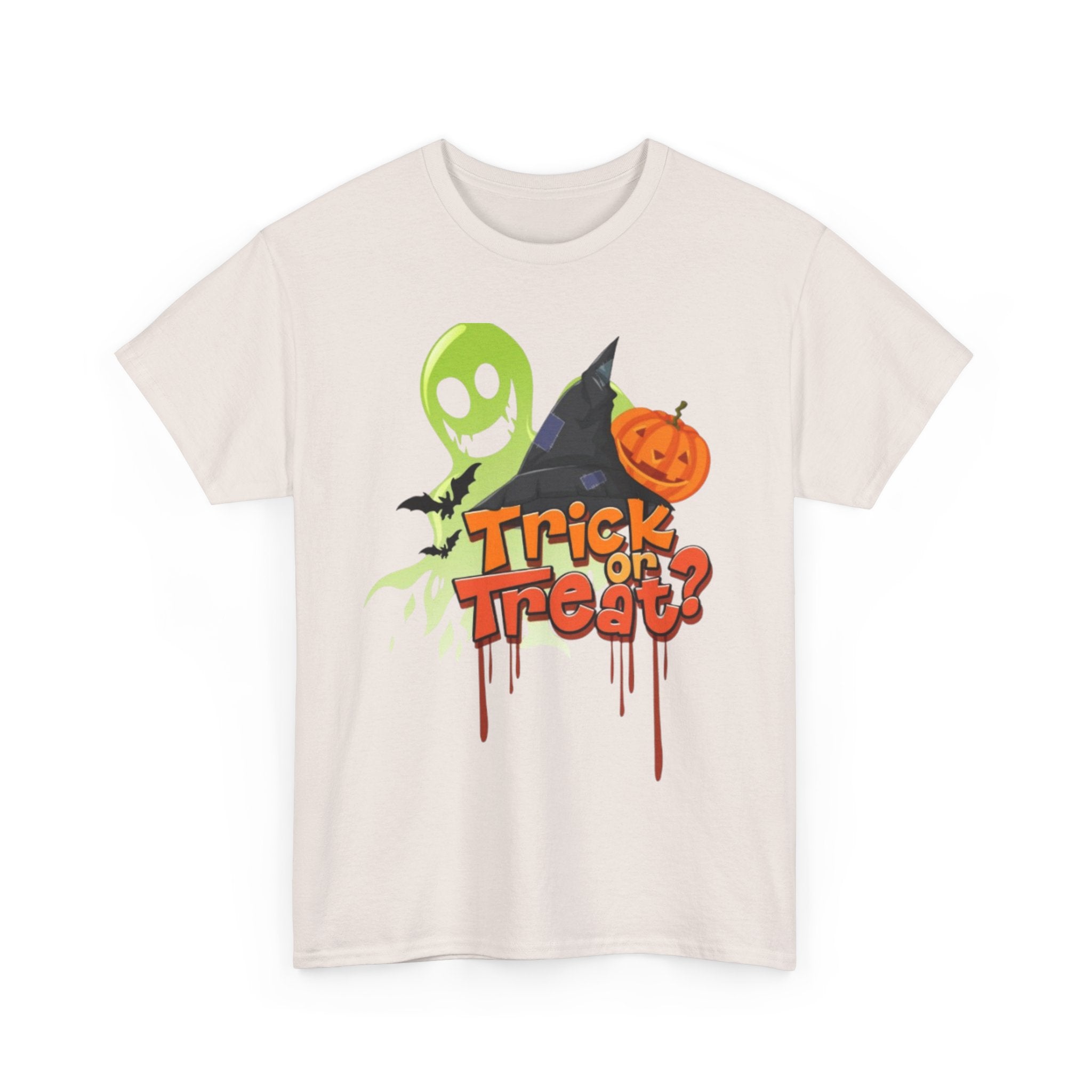 Halloween Trick or Treat Unisex Heavy Cotton Short Sleeve T-Shirt