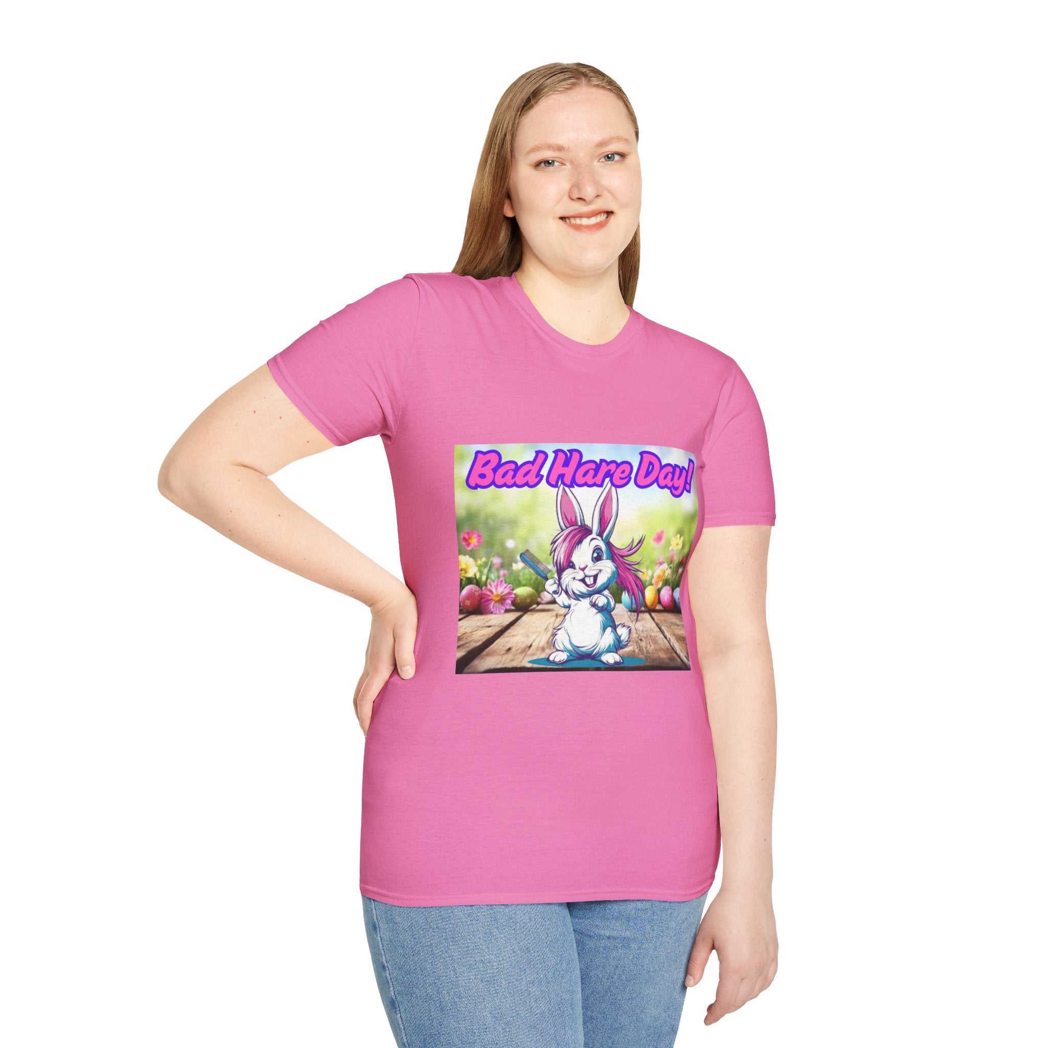 Bad Hare Day Unisex Softstyle T-Shirt