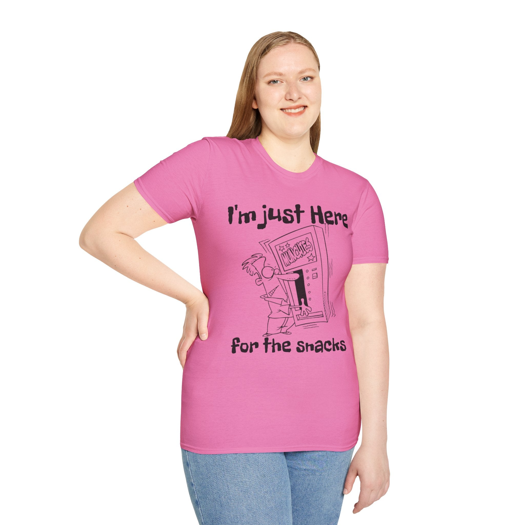 I'm Just Here For The Snacks Unisex SoftstyleT-Shirt