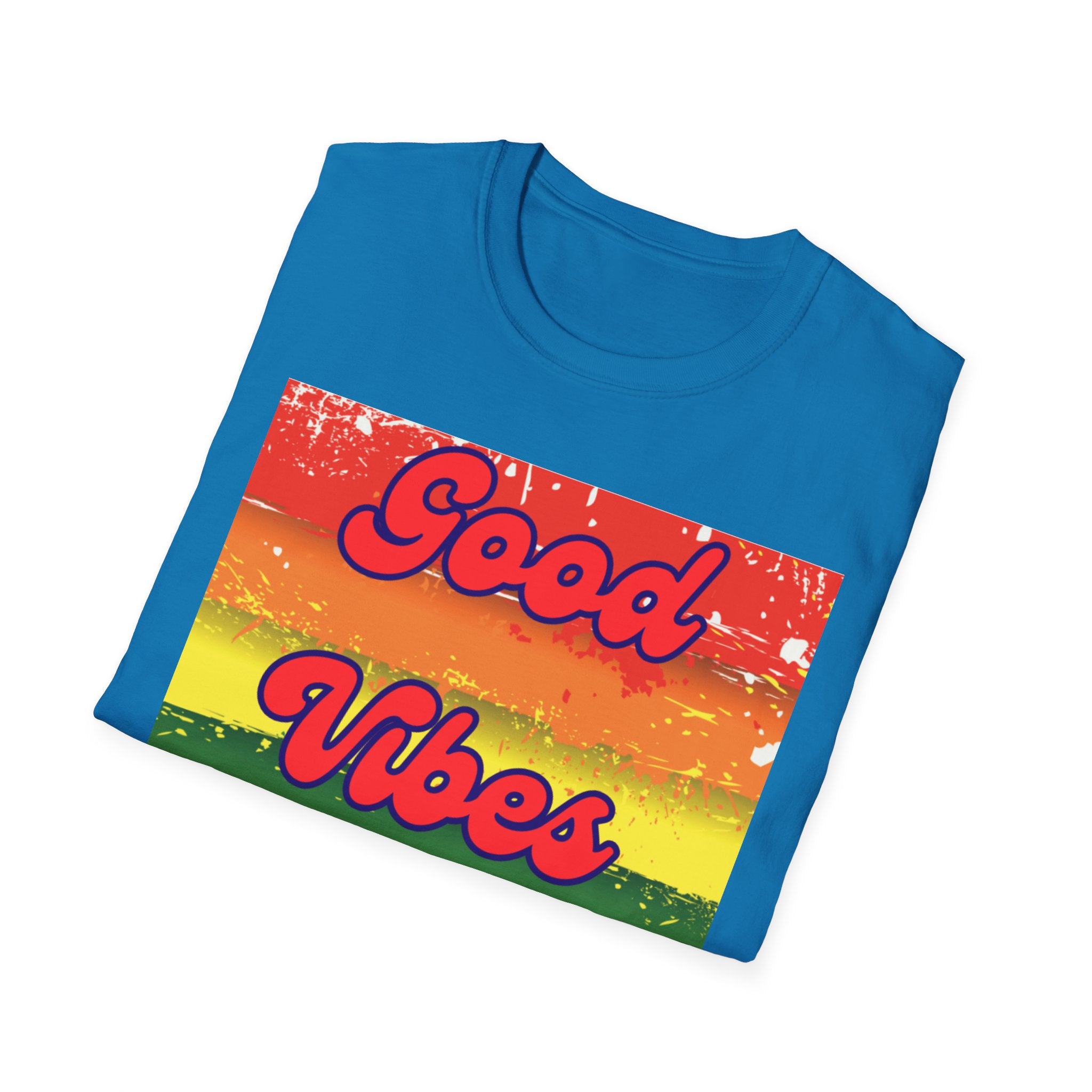 Good Vibes Only Red Unisex Softstyle T-Shirt