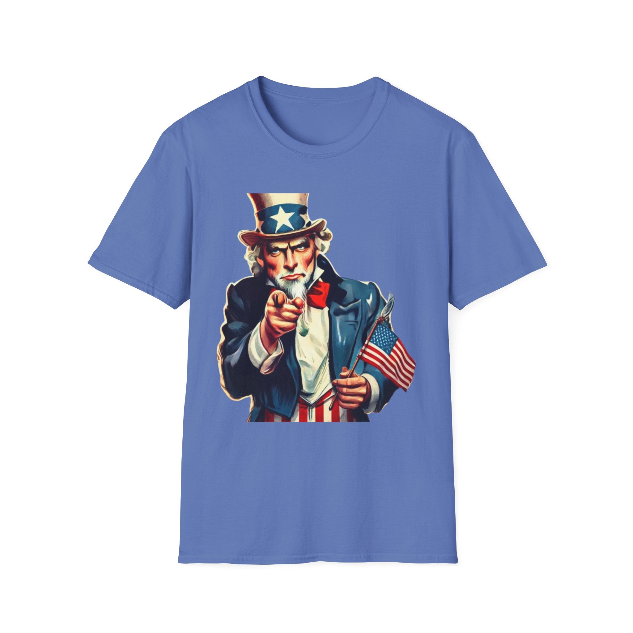 Patriotic Uncle Sam Unisex Softstyle  T-Shirt