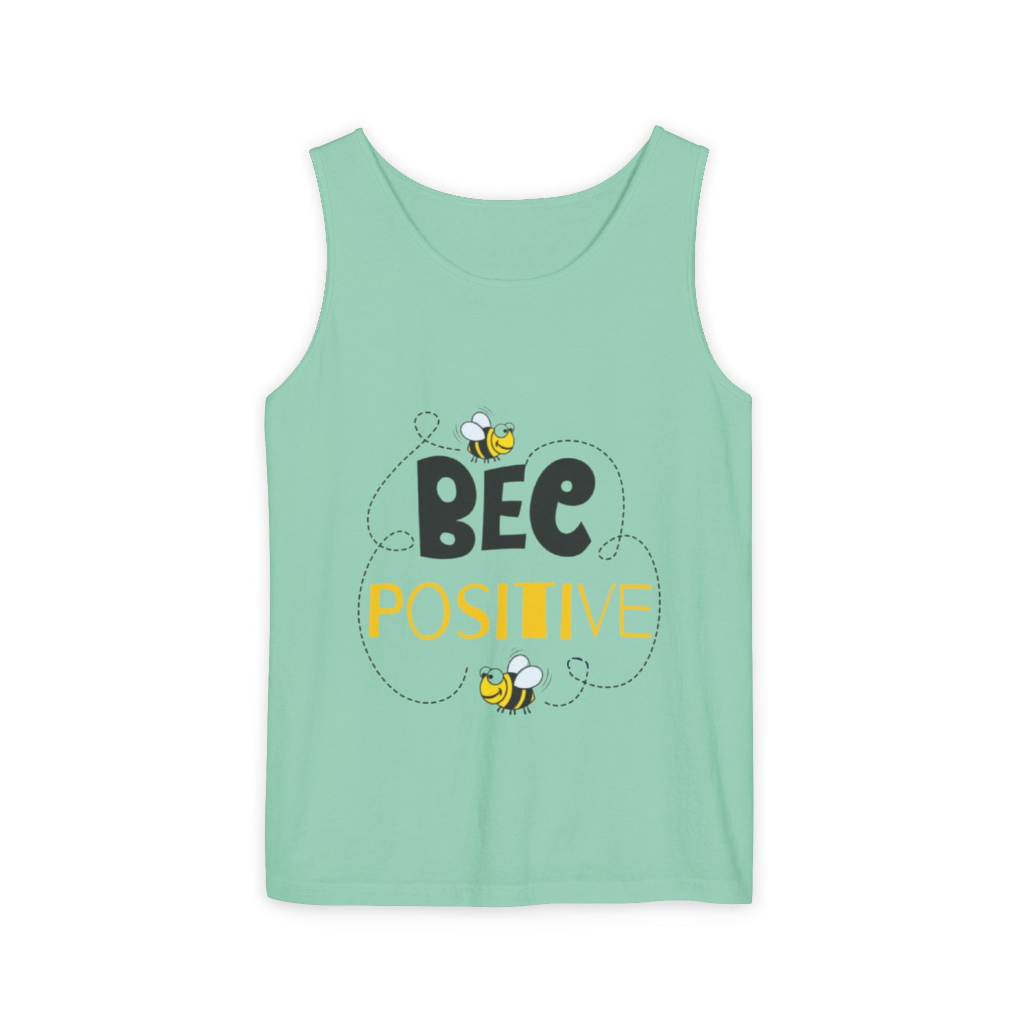 Bee Positive Unisex Garment-Dyed Tank Top