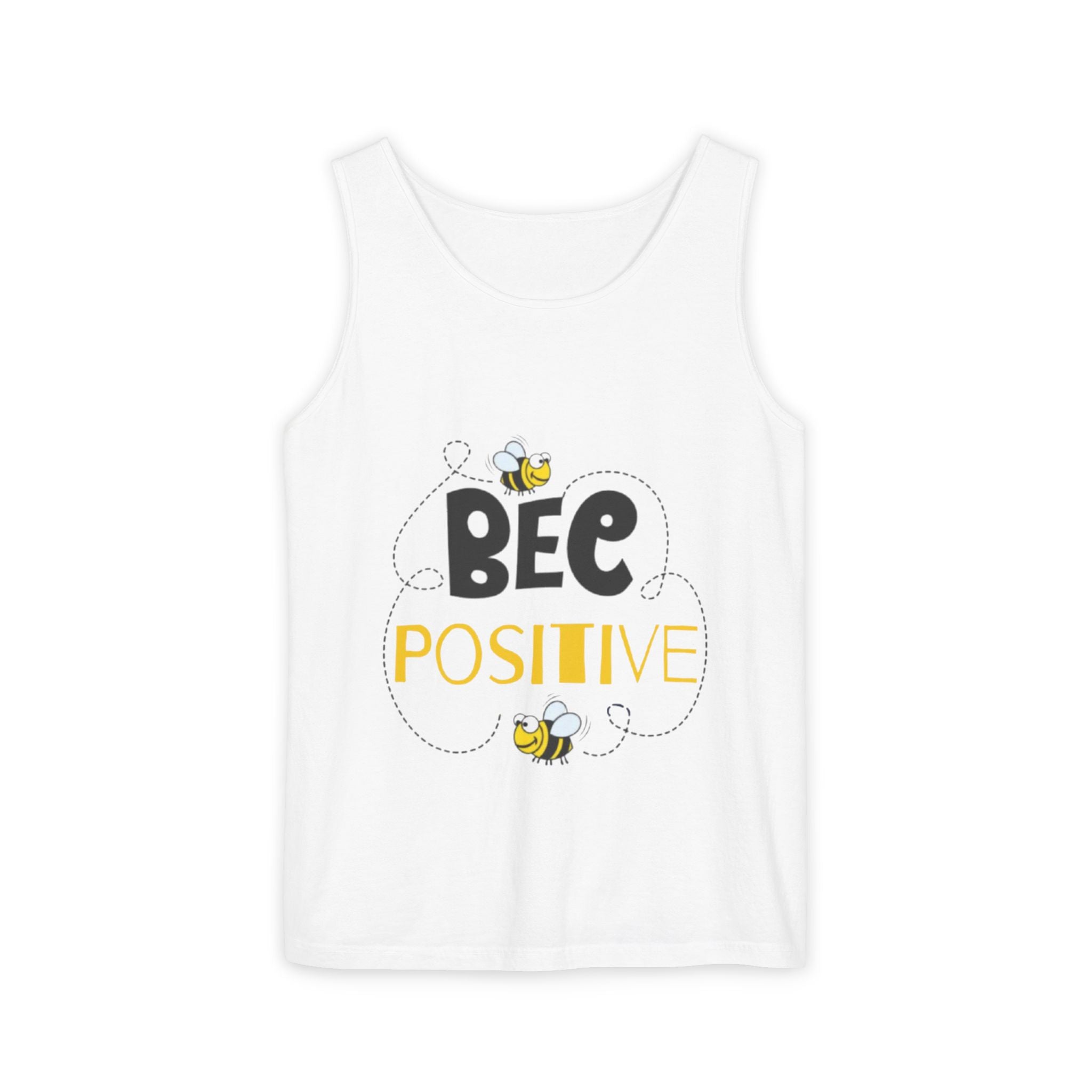 Bee Positive Unisex Garment-Dyed Tank Top
