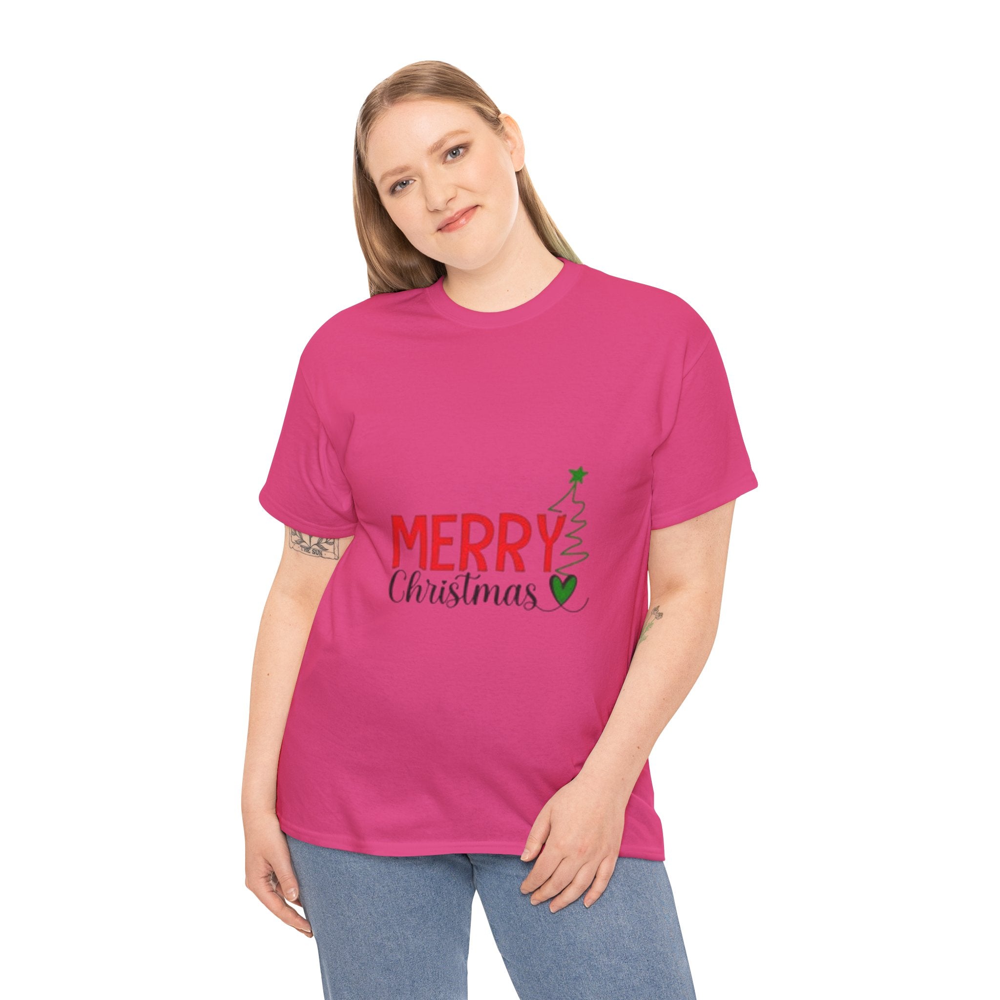 Merry Christmas Unisex Heavy Cotton T-Shirt