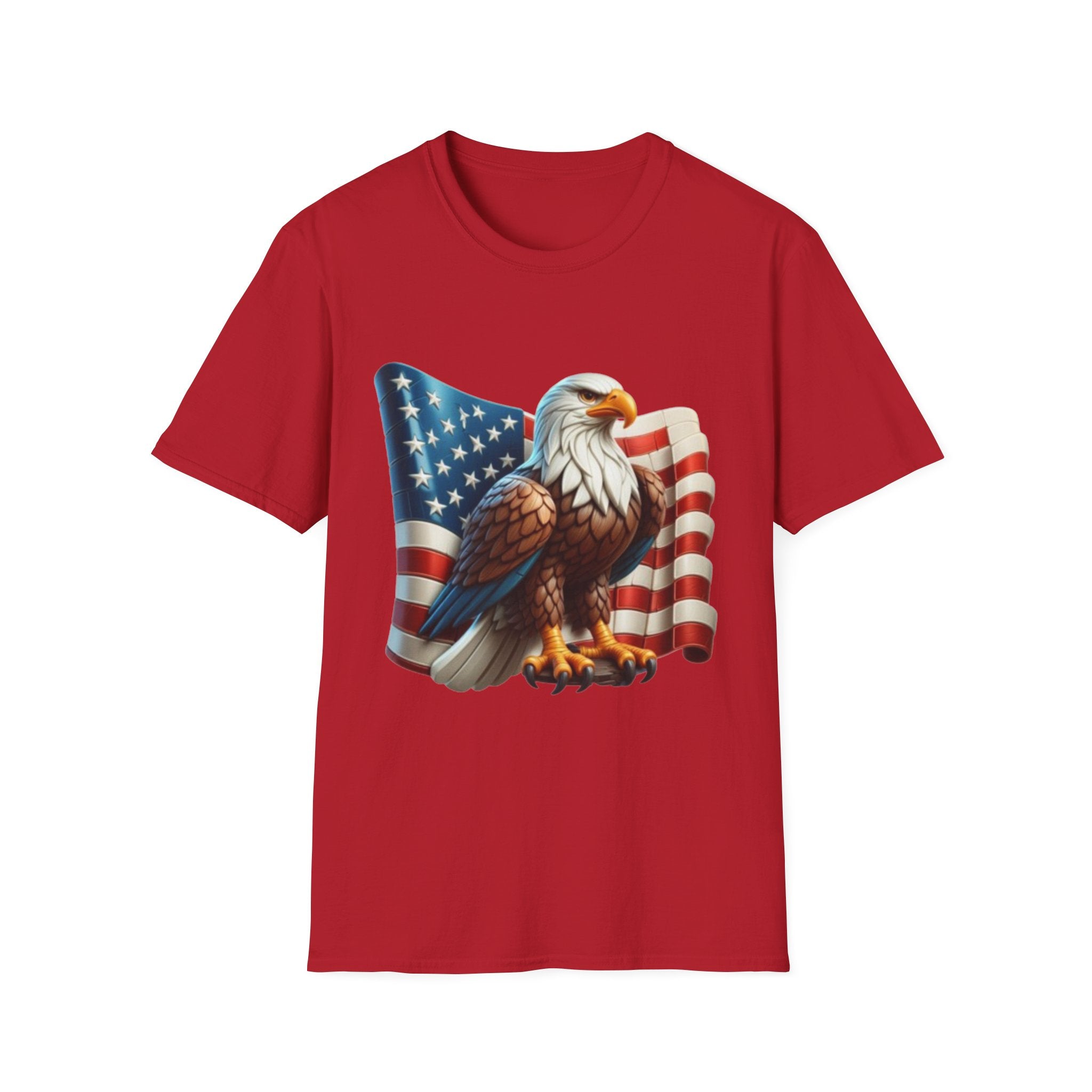 Patriotic Eagle Unisex Softstyle T-Shirt