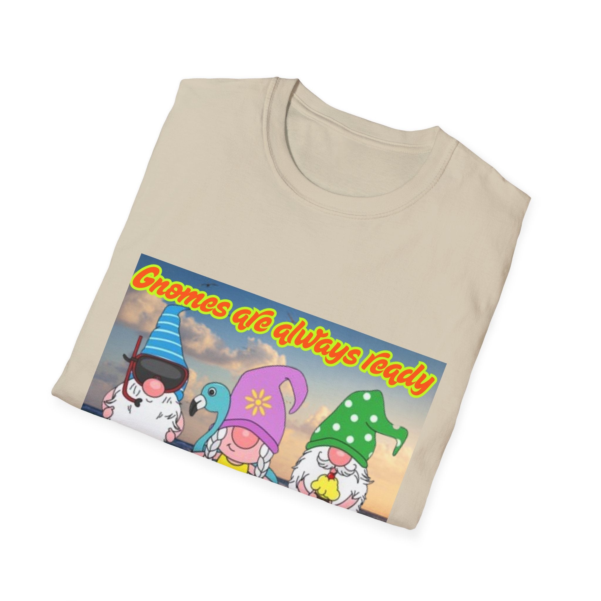 Gnomes Are Always Ready For Summer Fun! Unisex Softstyle T-Shirt