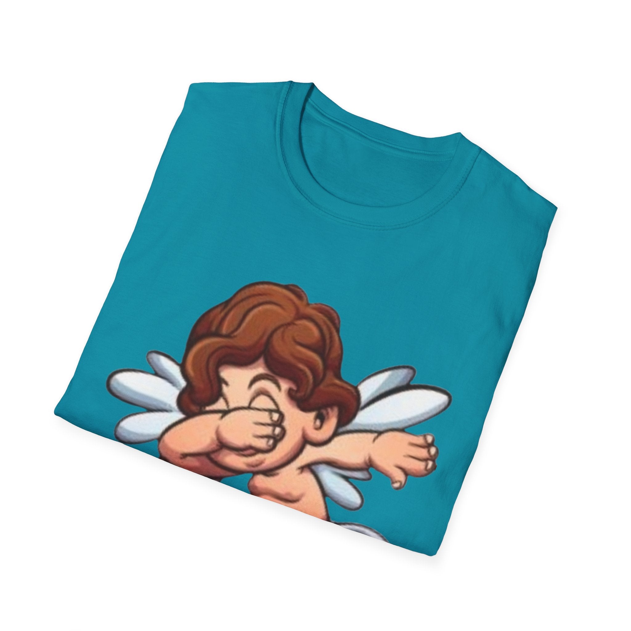 Dabbing Double Sided Angel & Devil Unisex Softstyle T-Shirt